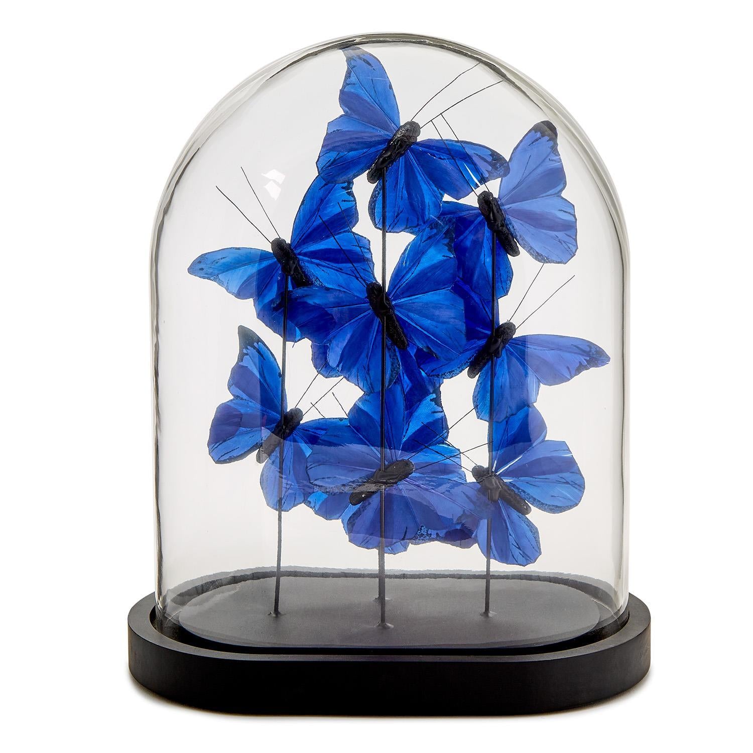 Ultramarine Butterflies Cloche