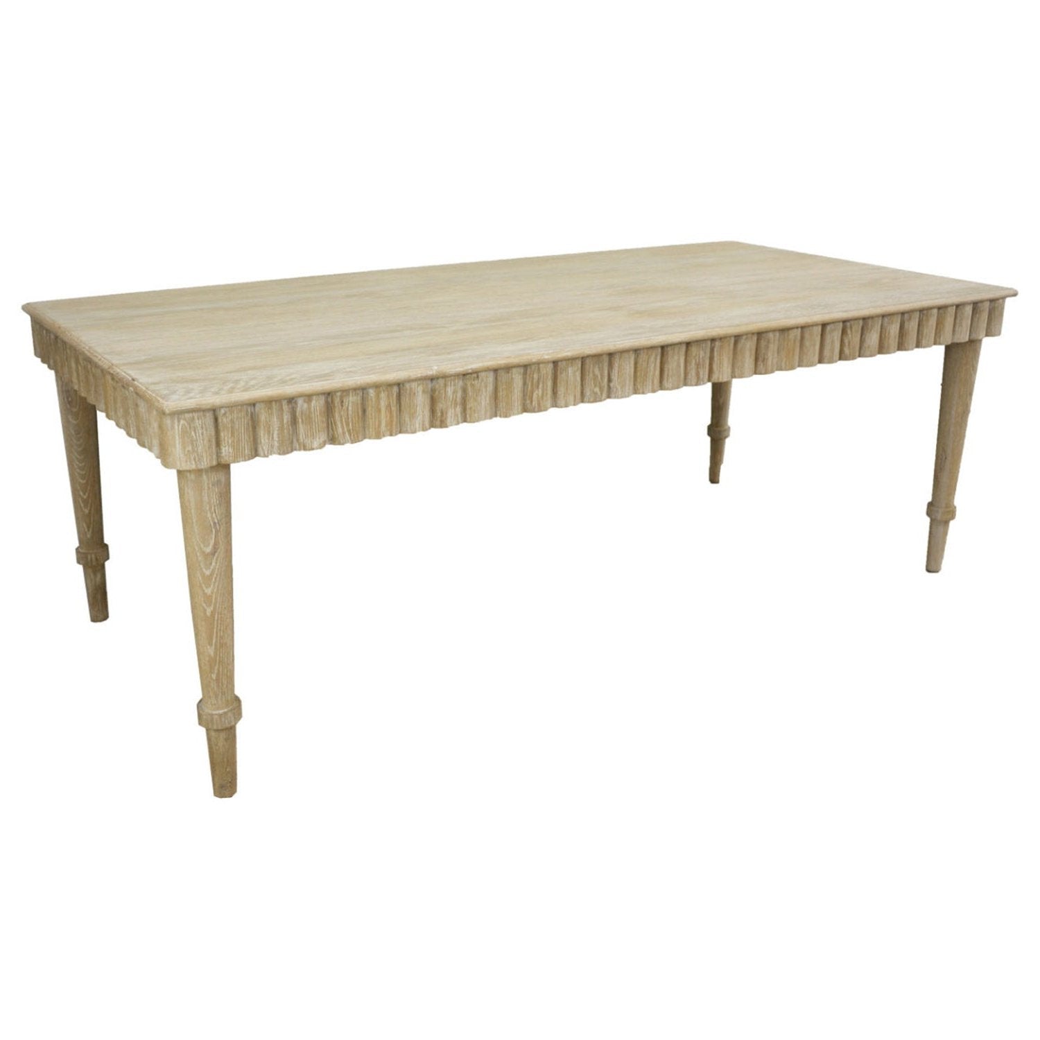 Carved Natural Dining Table