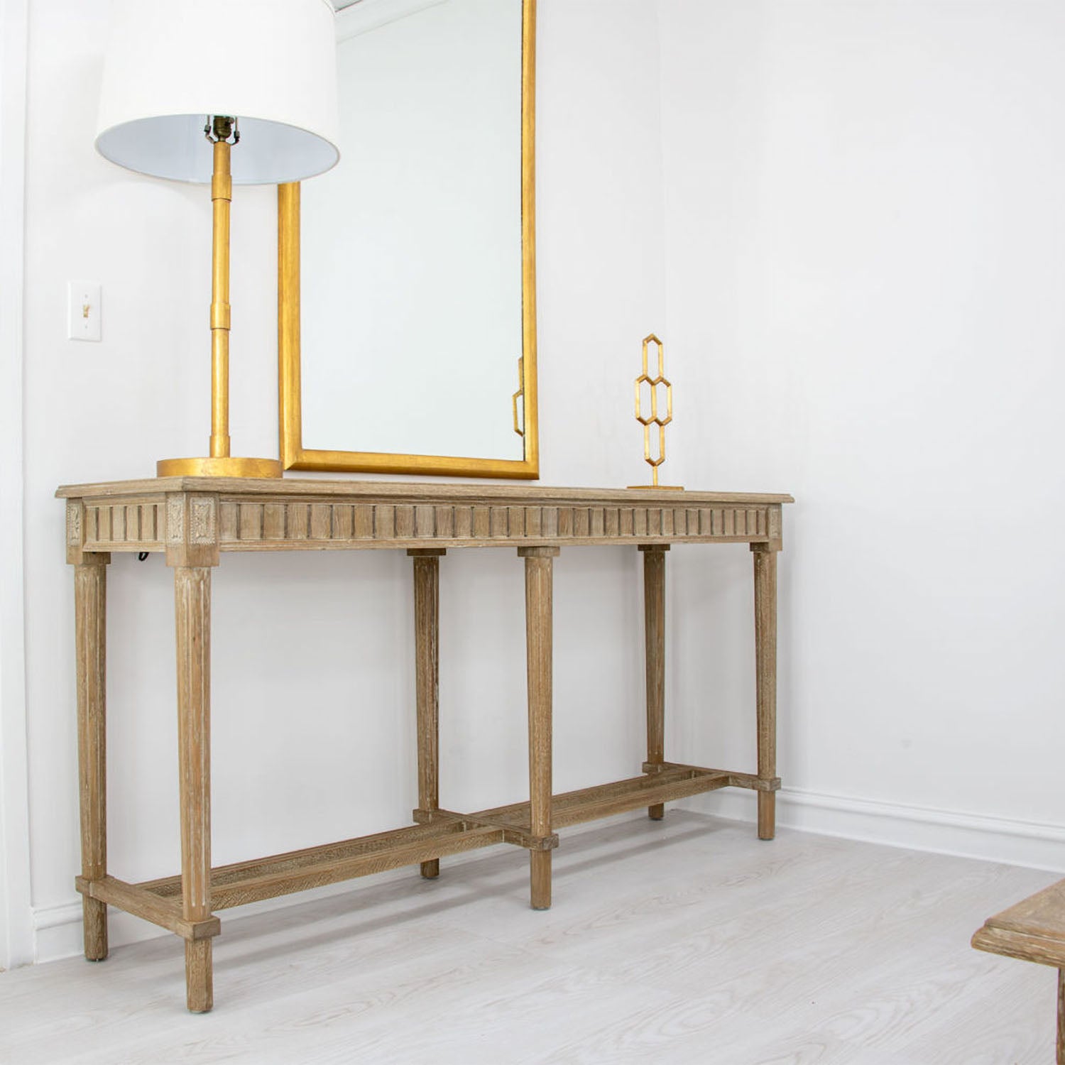 Fluted Console Table