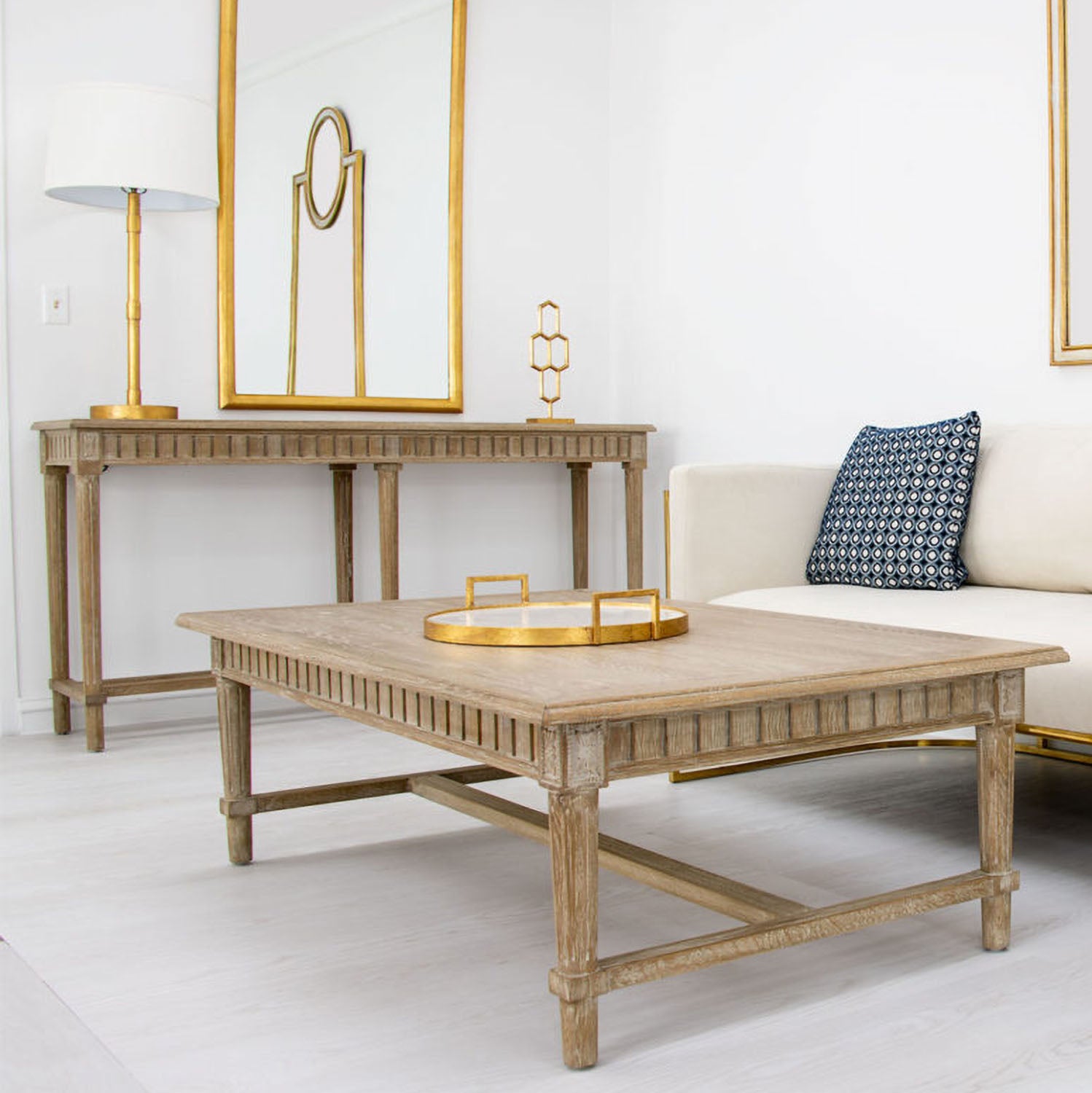 Fluted Console Table