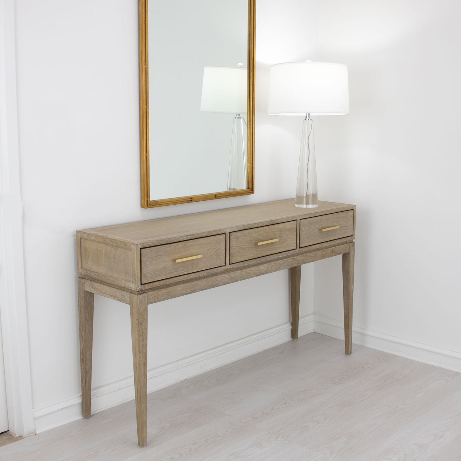 Traditional Natural Console Table