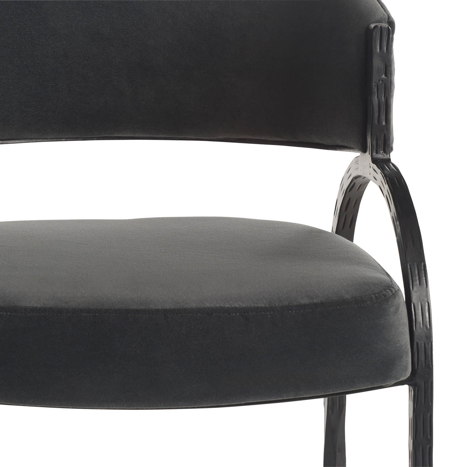 Arteriors Bahati Midnight Gray Chair