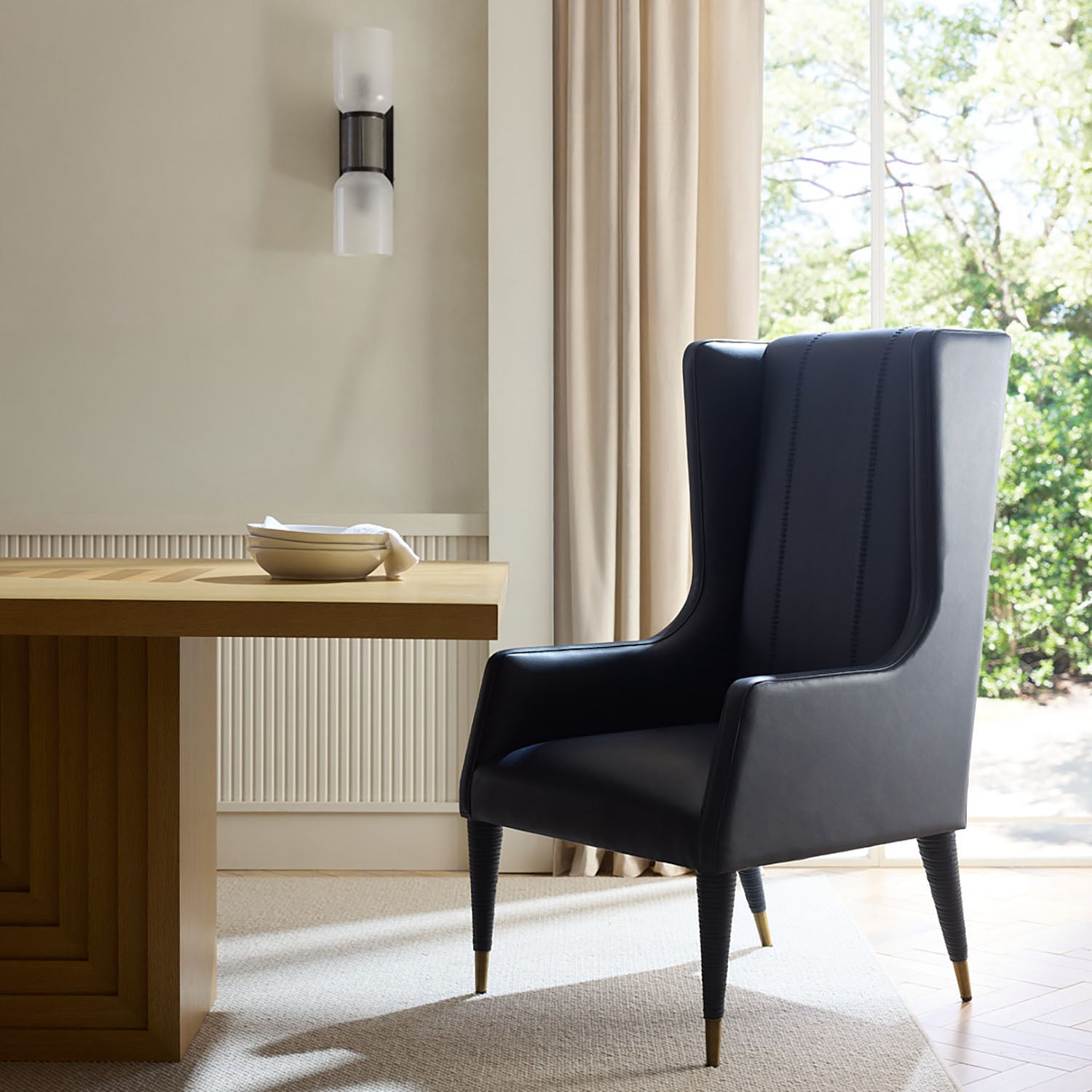 Arteriors Hawthorne Navy Host Chair