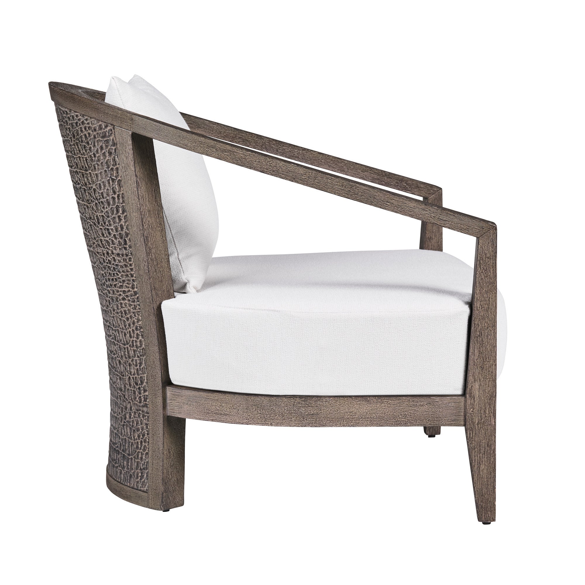 Arteriors Sobek Textured Back Outdoor Lounge Chair