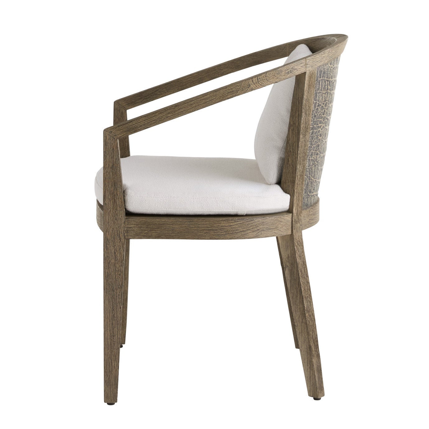 Arteriors Sobek Textured Back Outdoor Dining Chair