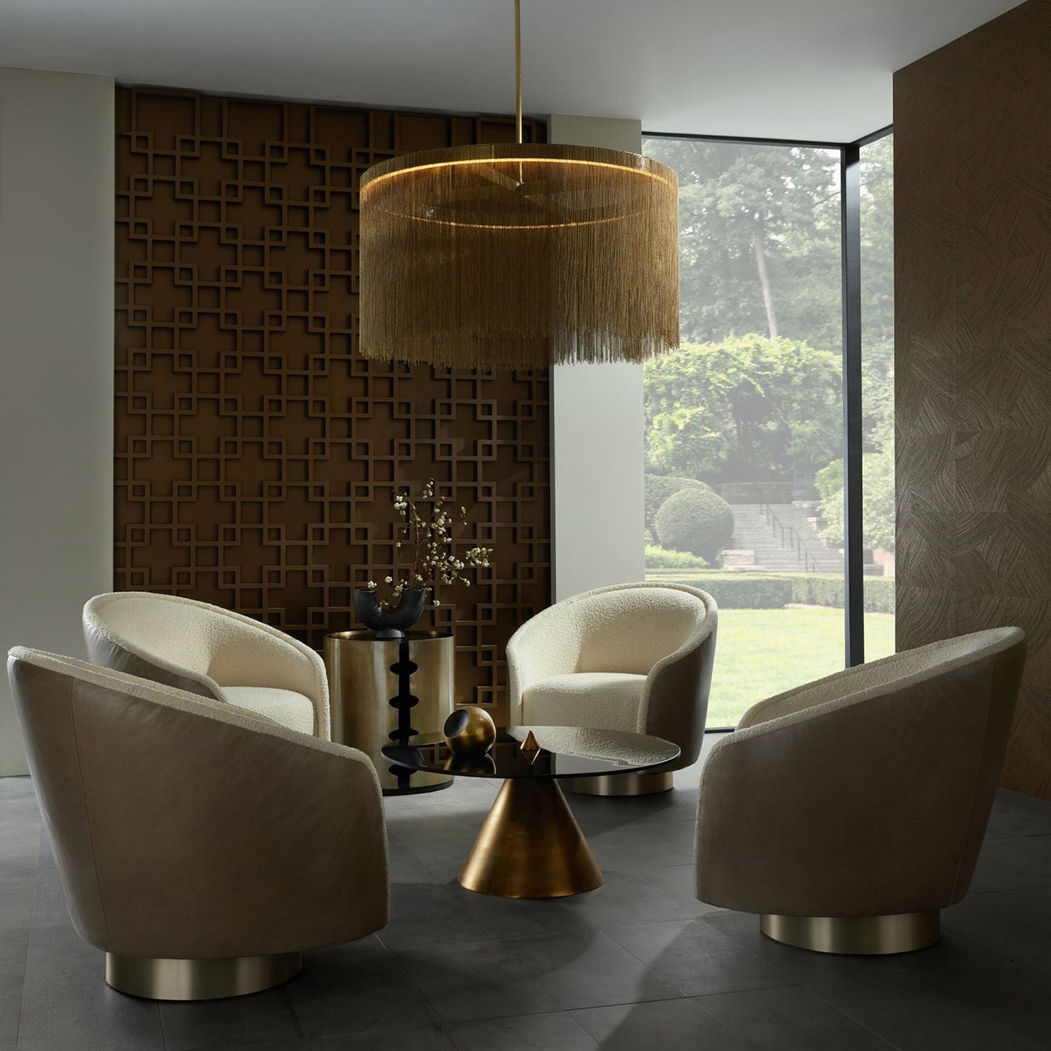 Arteriors Aljona Swivel Chair