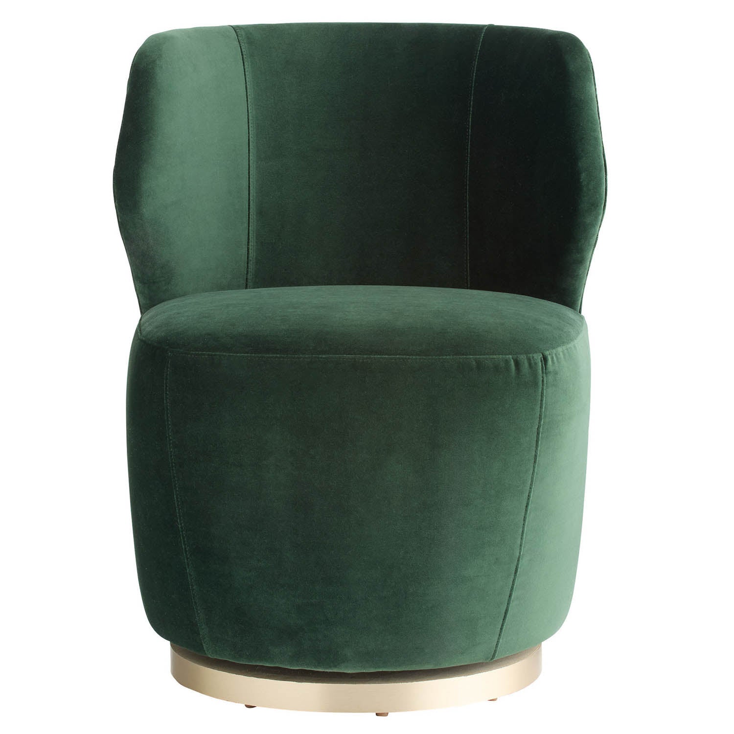 Arteriors Poppy Forest Velvet Champagne Swivel Chair