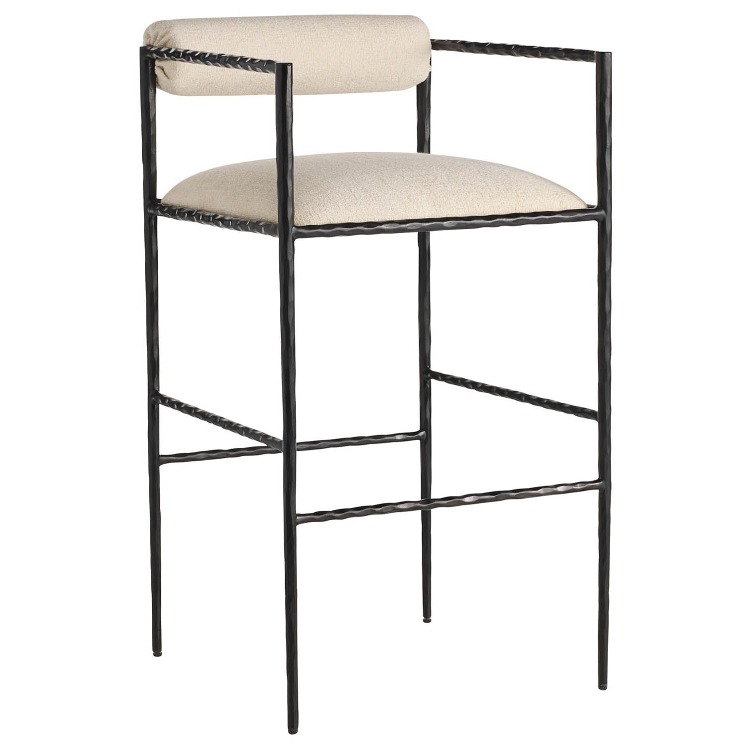 Arteriors Barbana Oxford White Bar Stool