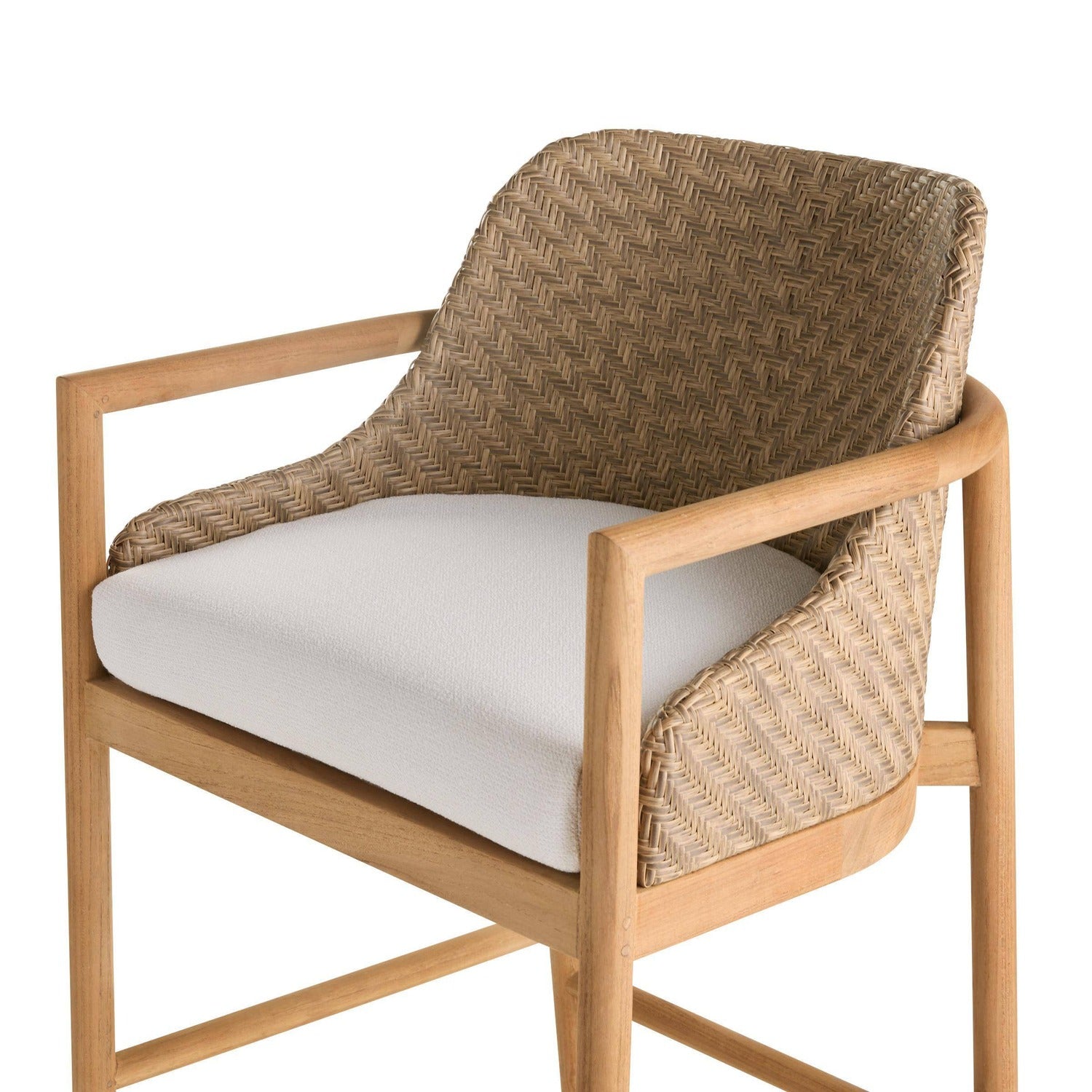Arteriors Chilton Neutral Outdoor Bar Stool