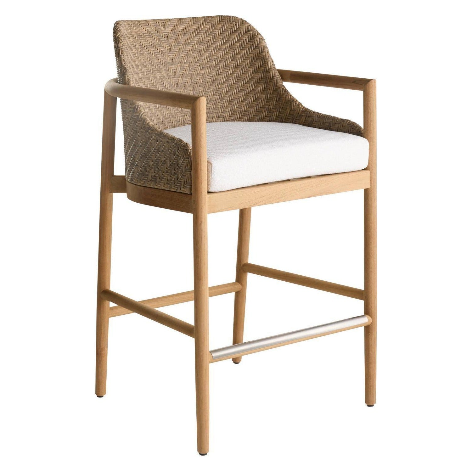 Arteriors Chilton Neutral Outdoor Bar Stool