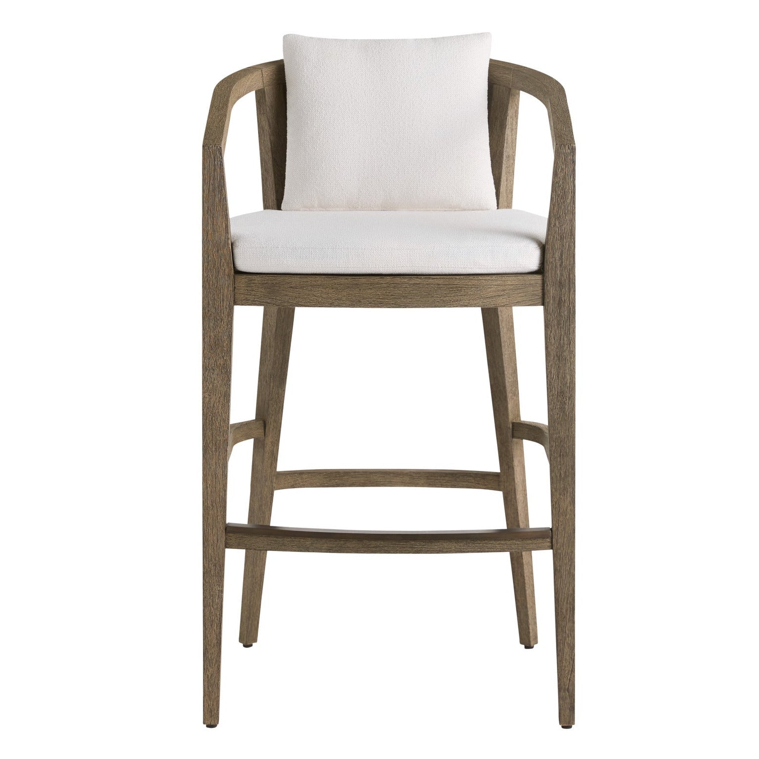 Arteriors Sobek Textured Back Outdoor Bar Stool