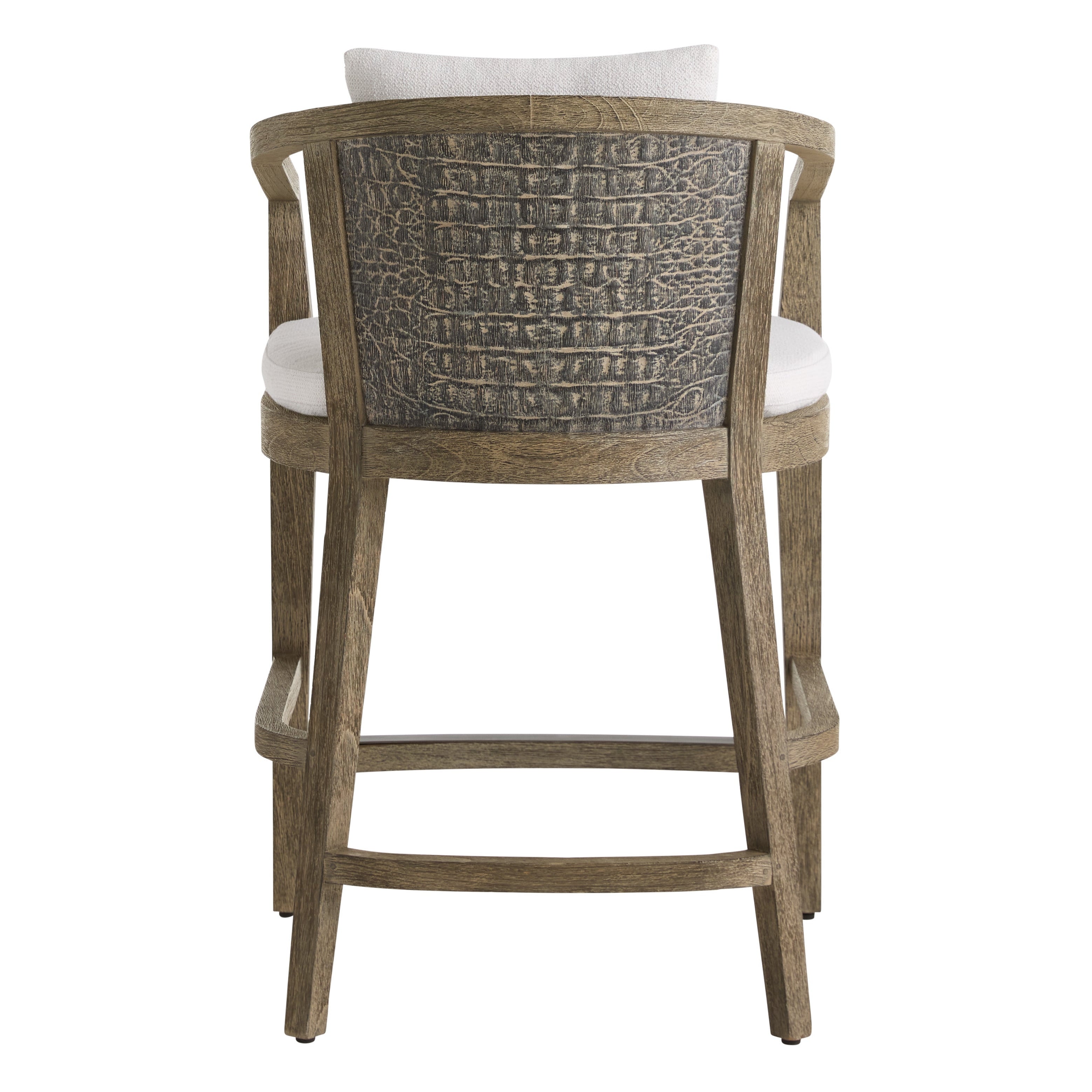 Arteriors Sobek Textured Back Outdoor Counter Stool