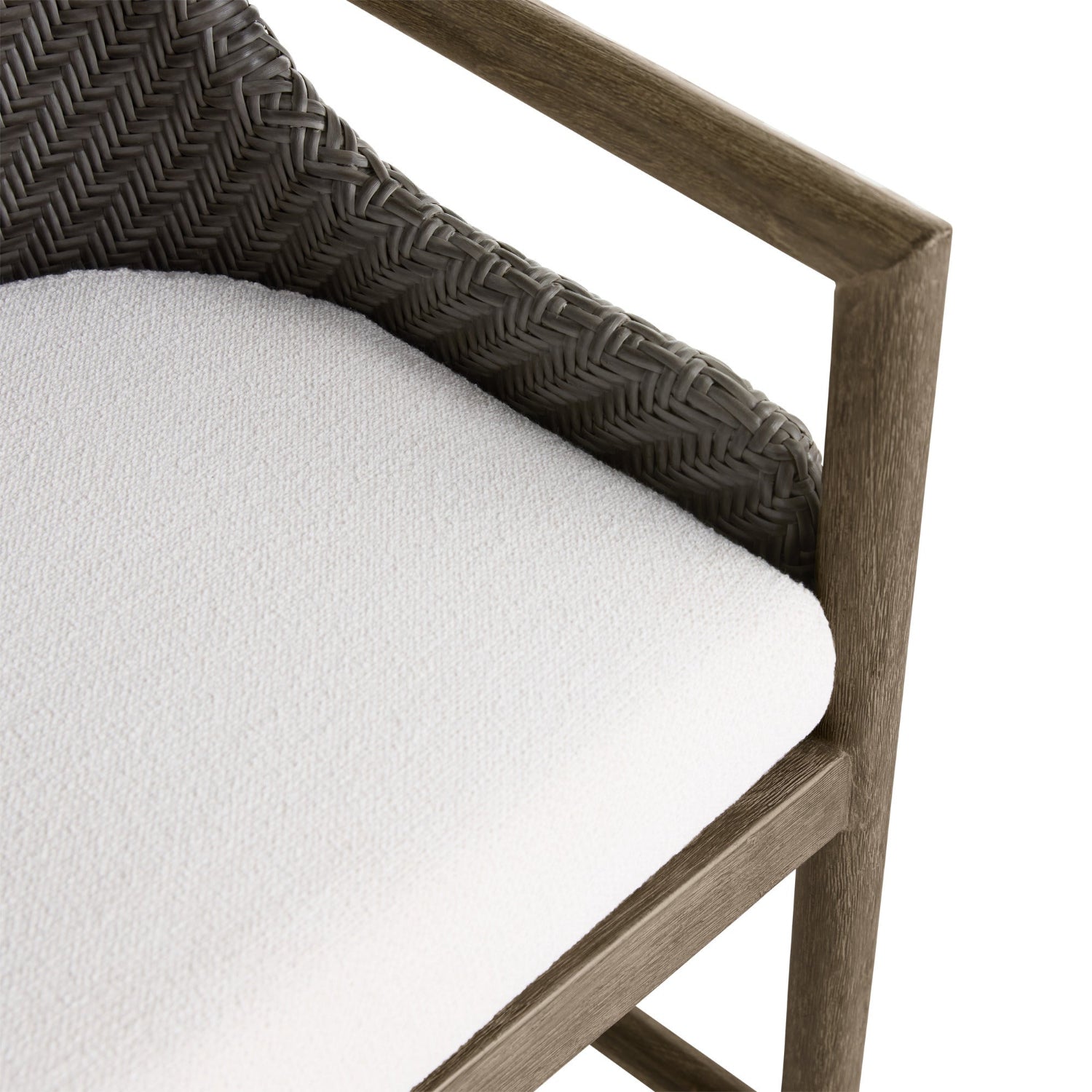 Arteriors Chilton Dark Gray Wash Outdoor Bar Stool