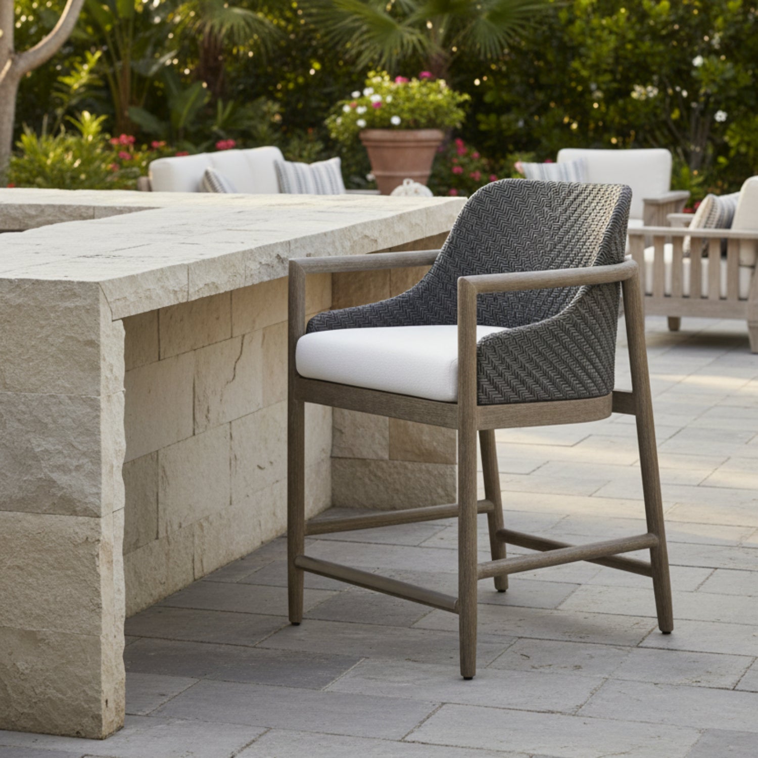 Arteriors Chilton Outdoor Counter Stool