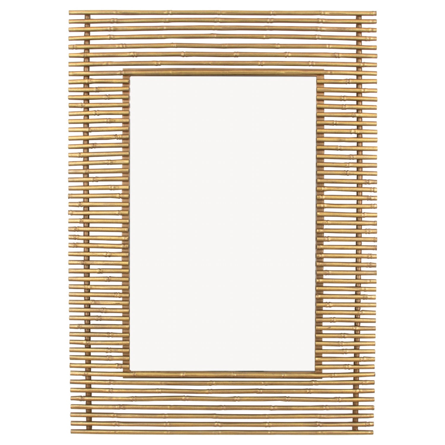Gold Bamboo Wall Mirror