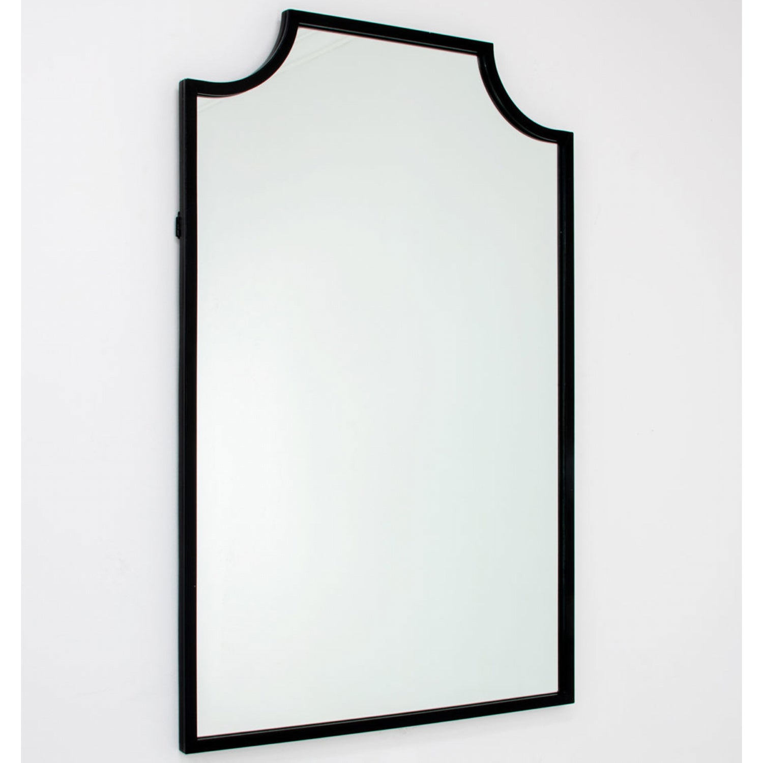 Metal Scalloped Corner Wall Mirror