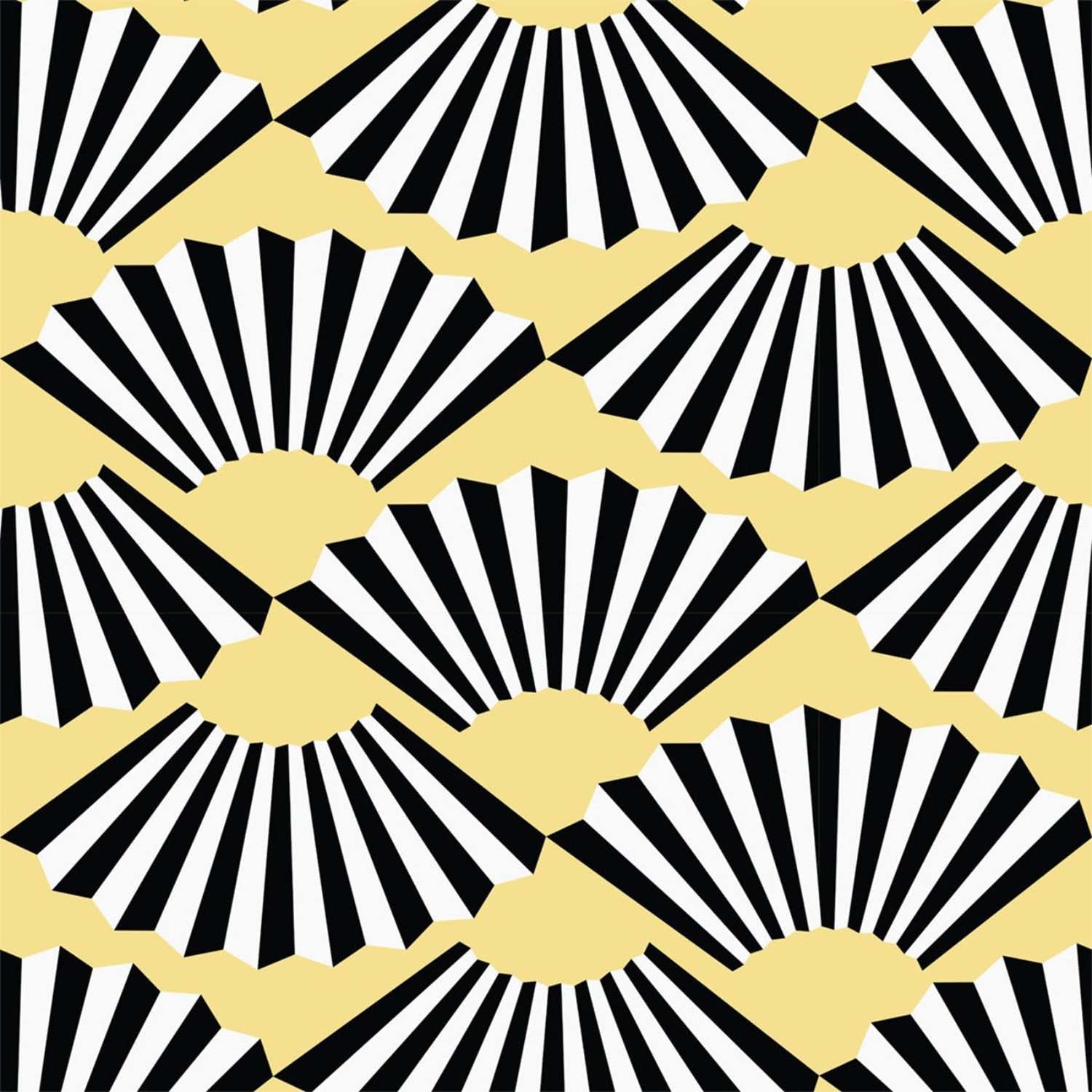 Mitchell Black Fanning Out Wallpaper