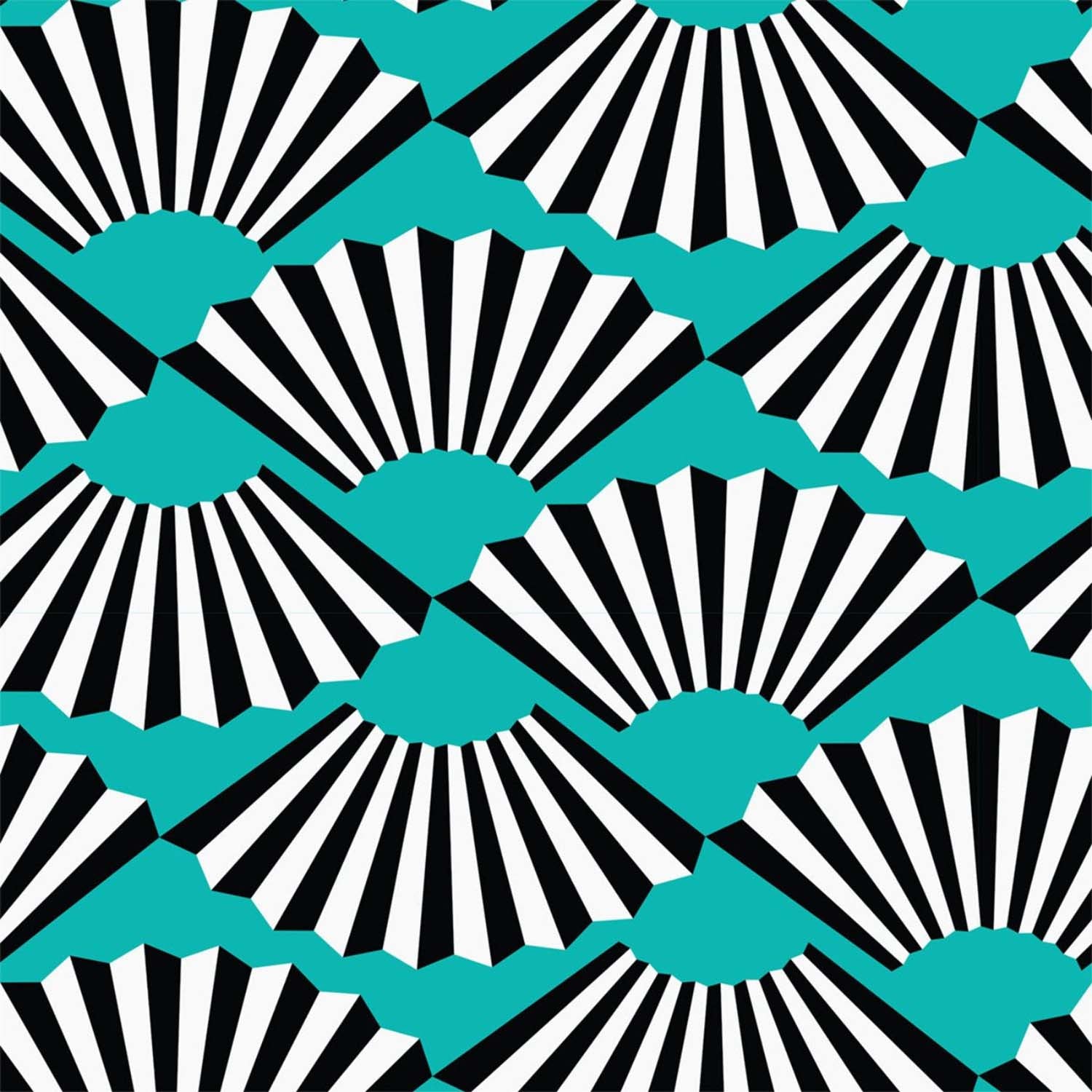 Mitchell Black Fanning Out Wallpaper