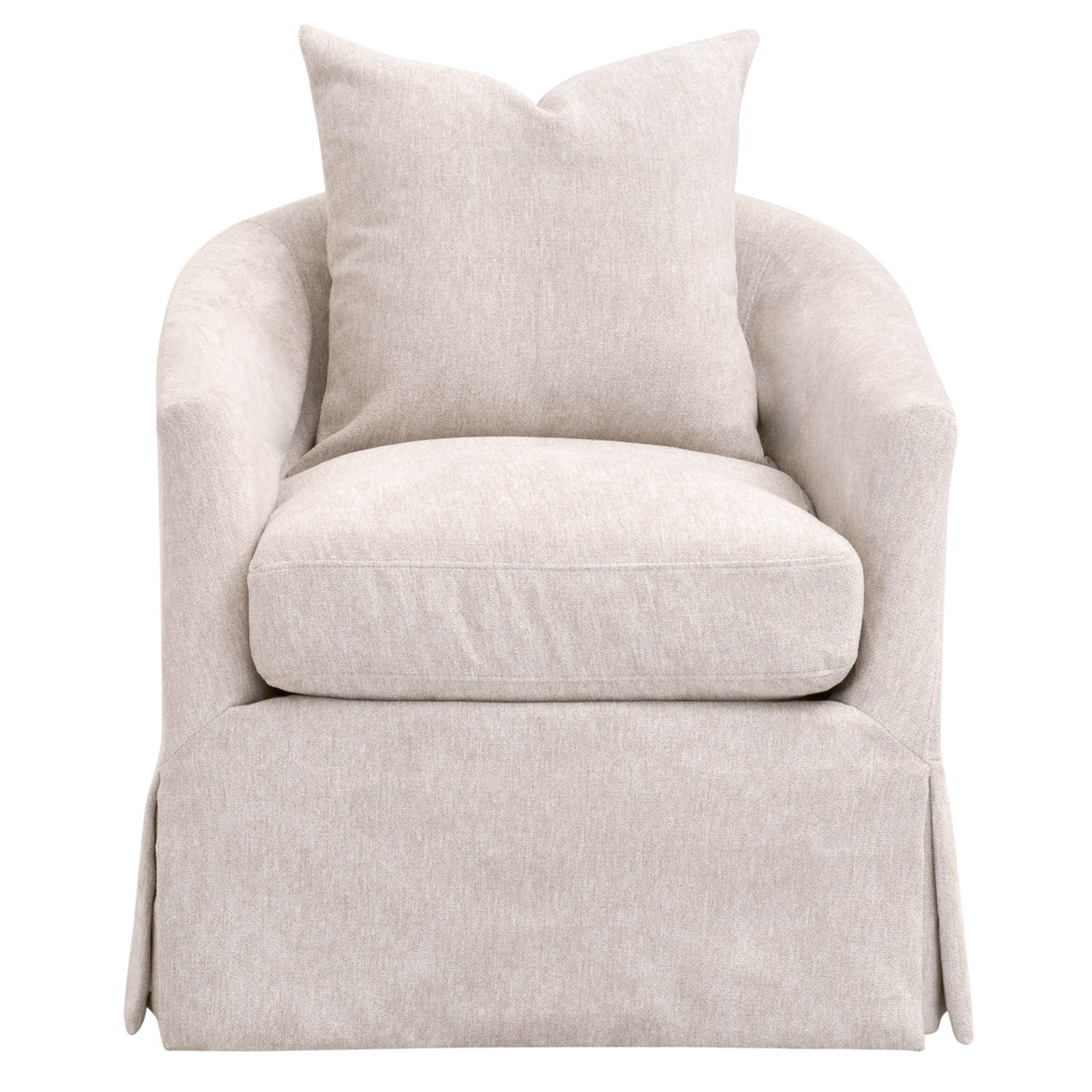 Faye Slipcover Swivel Club Chair