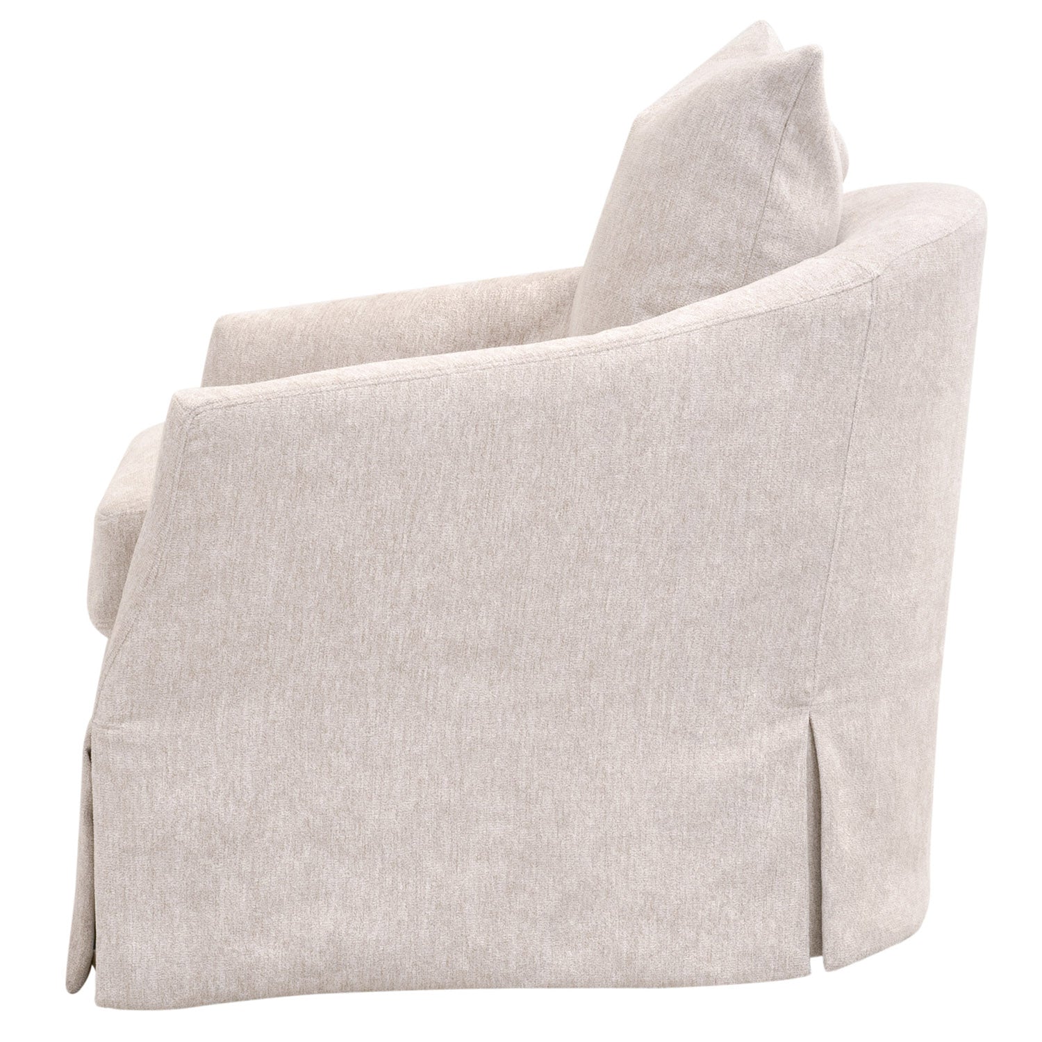 Faye Slipcover Swivel Club Chair