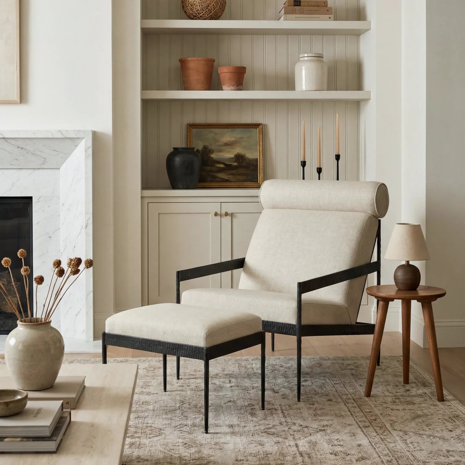 MENO HOME x Co. House Designs Ferra Natural Hammered Chair