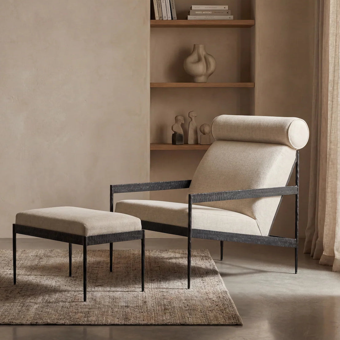 MENO HOME x Co. House Designs Ferra Natural Hammered Chair