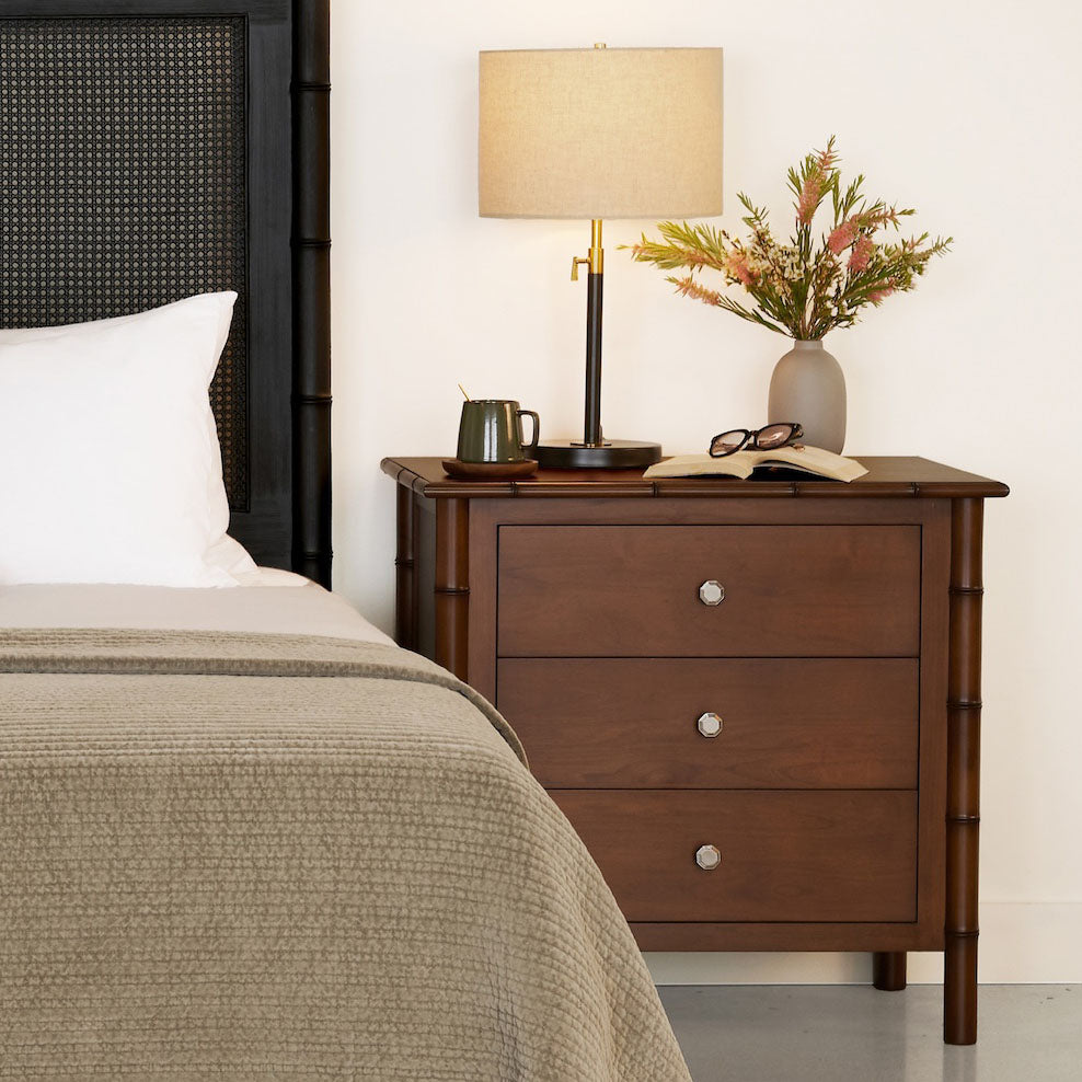 Redford House Fleming 3 Drawer Nightstand Set of 2