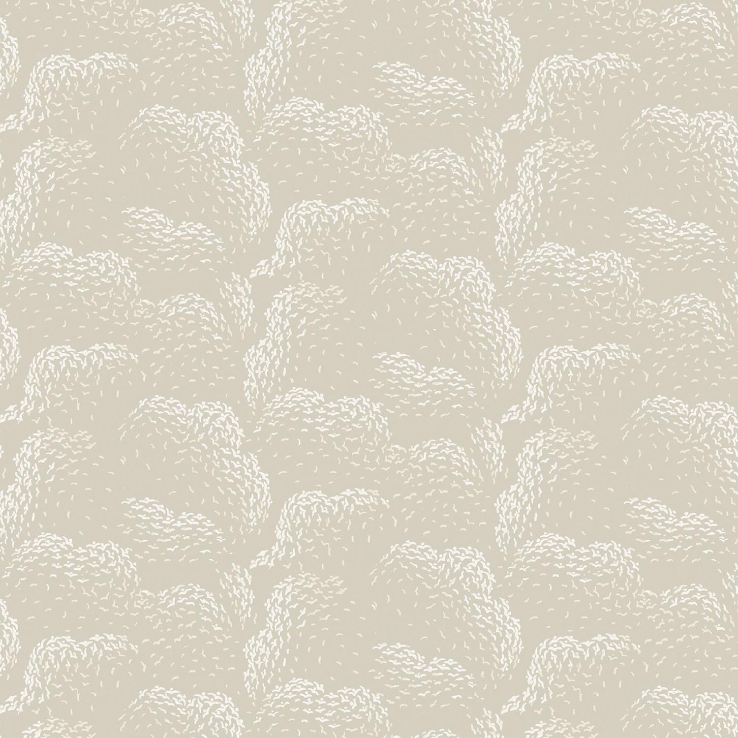 Mitchell Black Flock Wallpaper