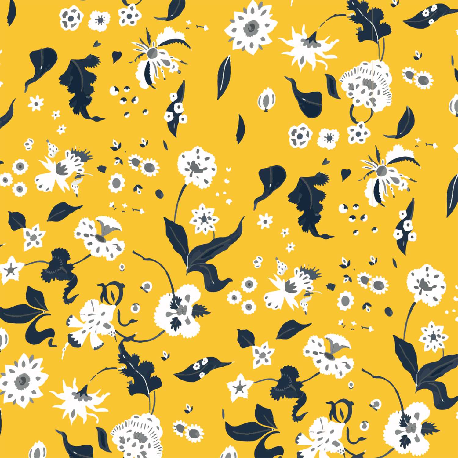 Mitchell Black Floral Bliss Wallpaper
