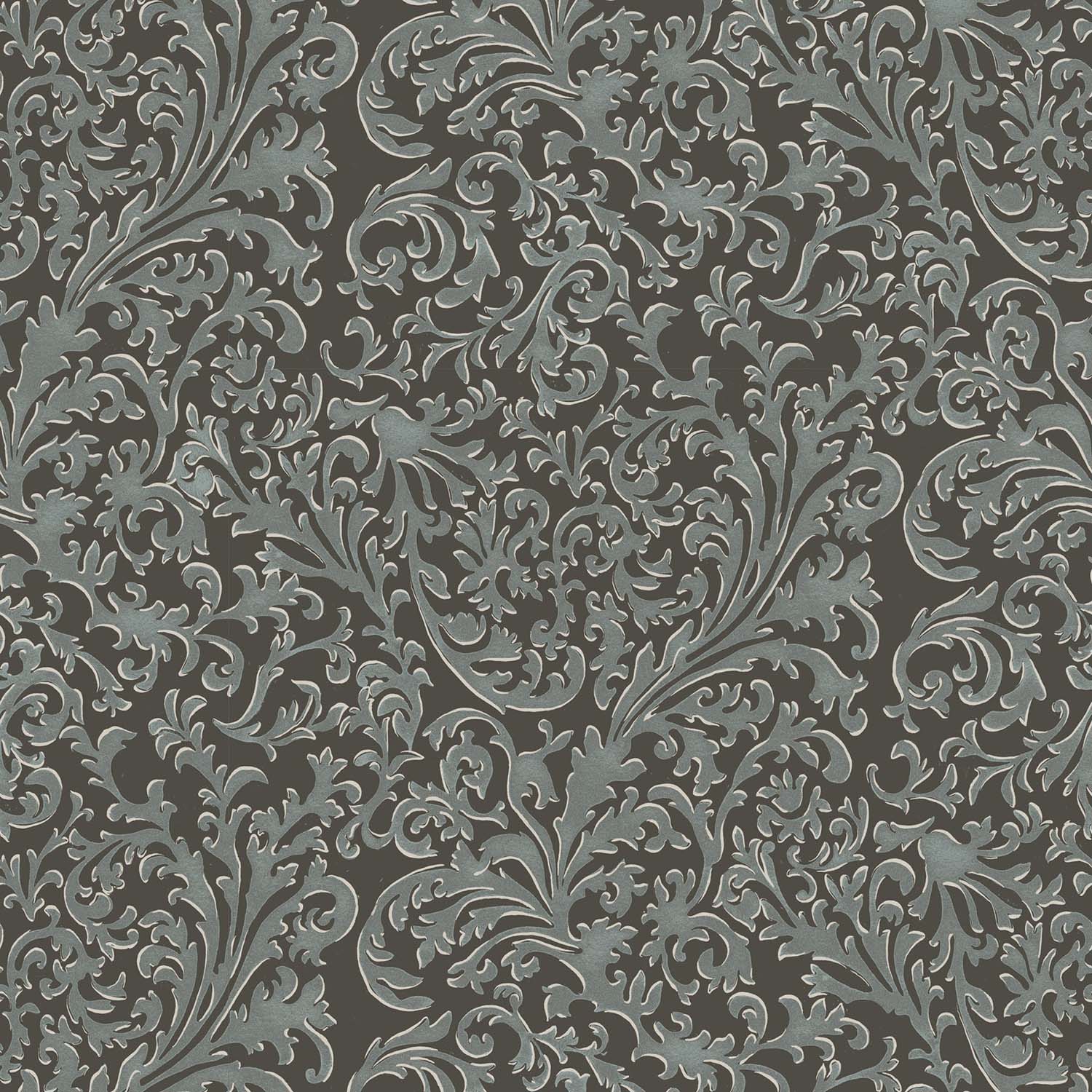 Mitchell Black Florentine Vine Wallpaper