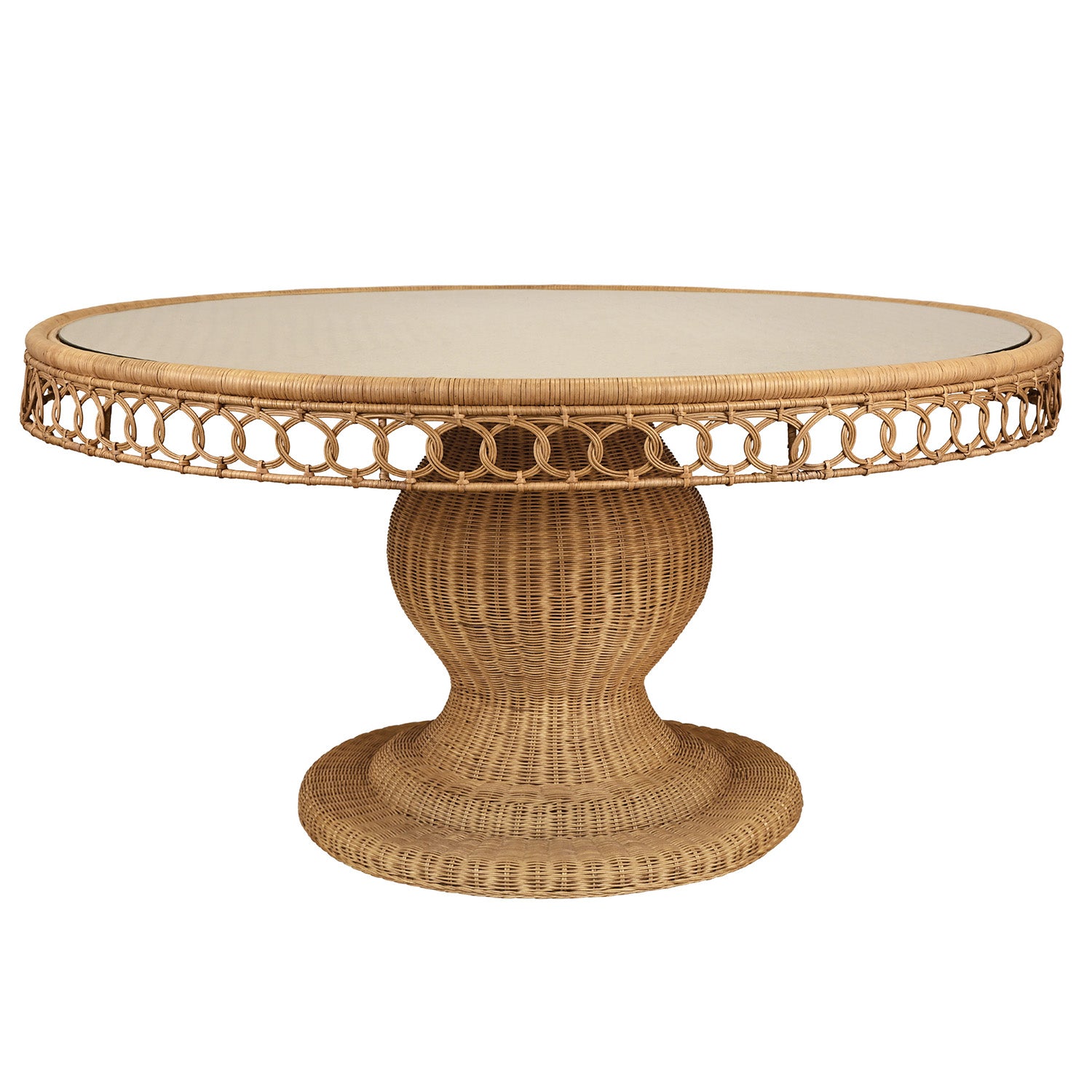 Worlds Away Gabrielle 60 Pedestal Dining Table