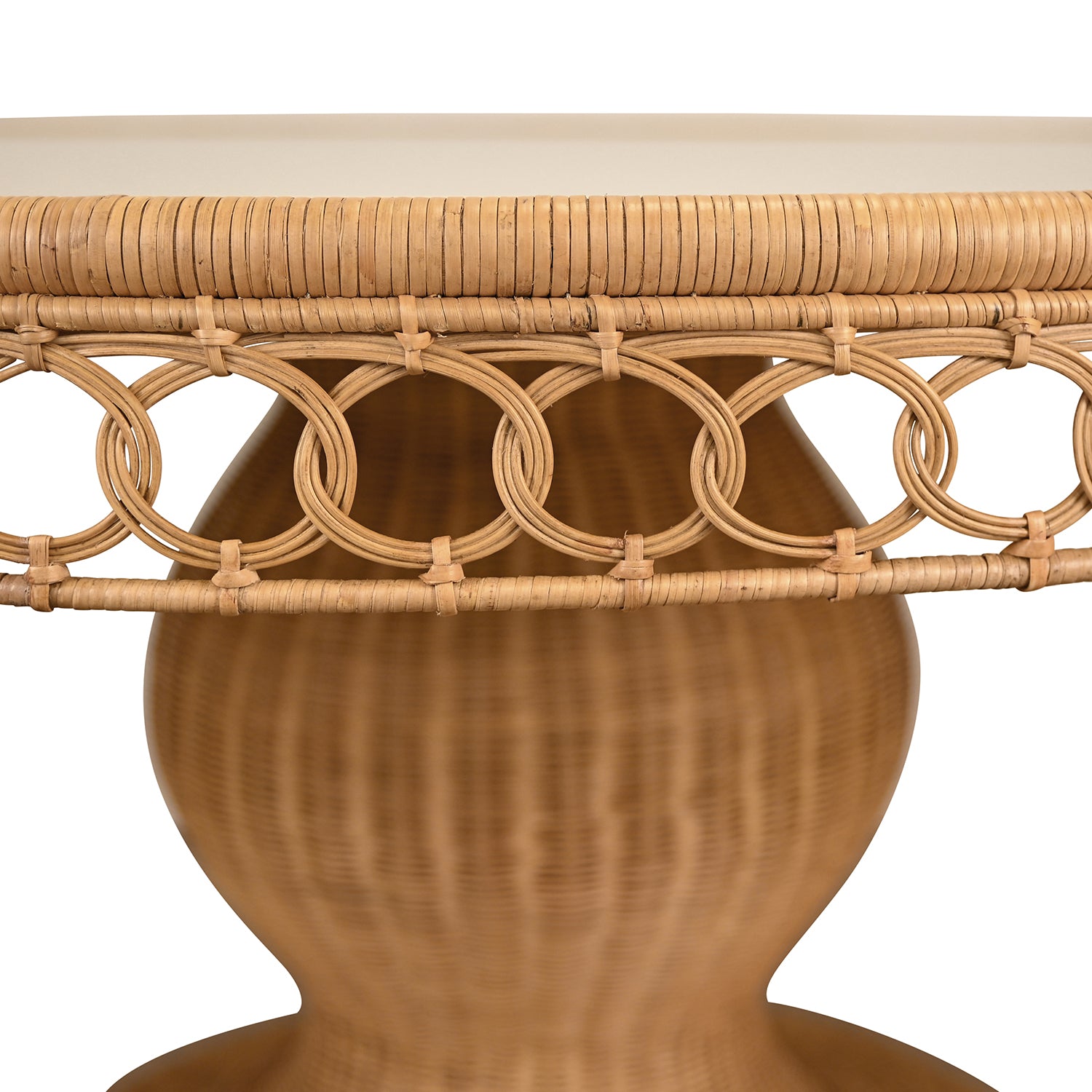 Gabrielle 60 Pedestal Dining Table styled in a room setting