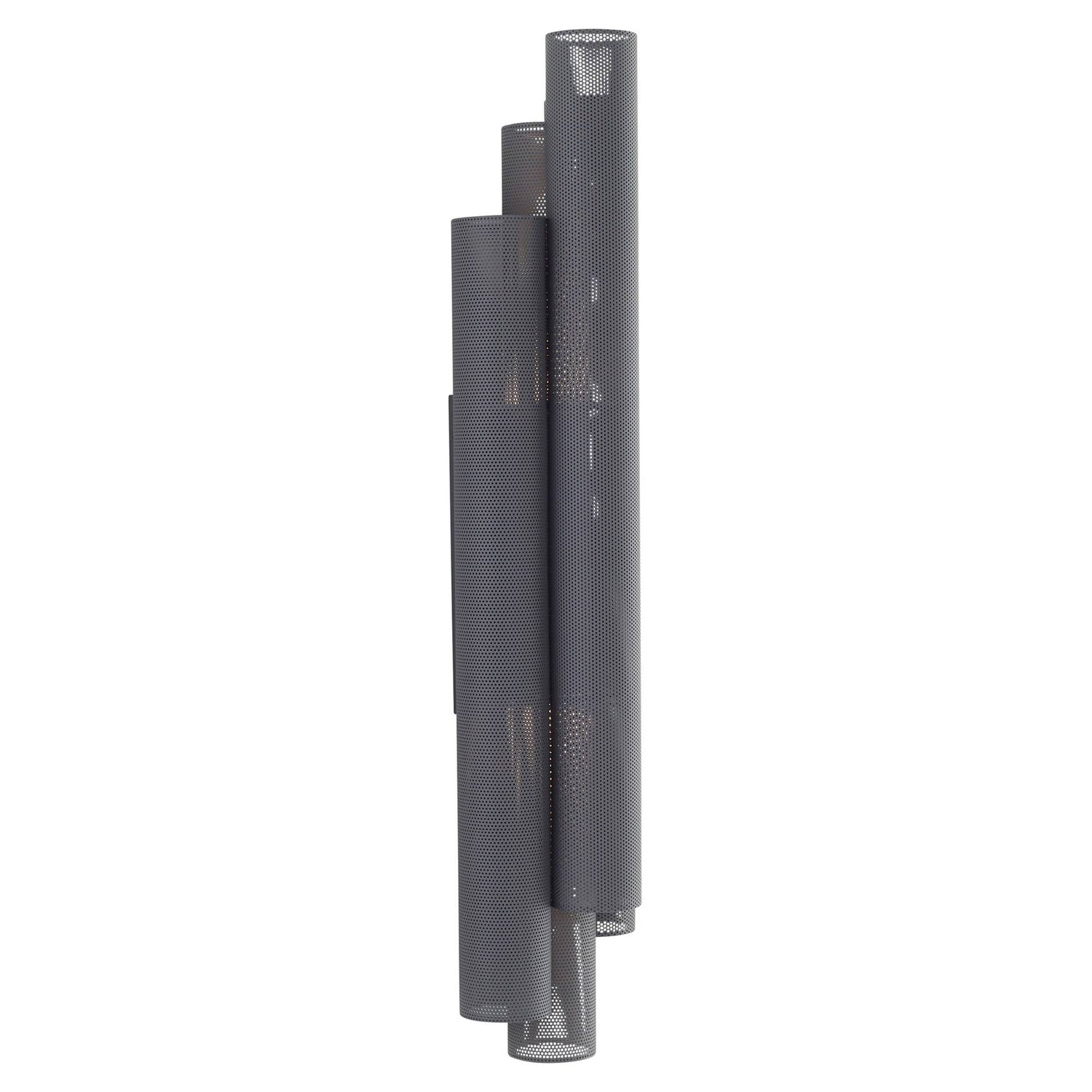 Arteriors Punch Marine Grade Matte Black Oversized Outdoor Wall Sconce