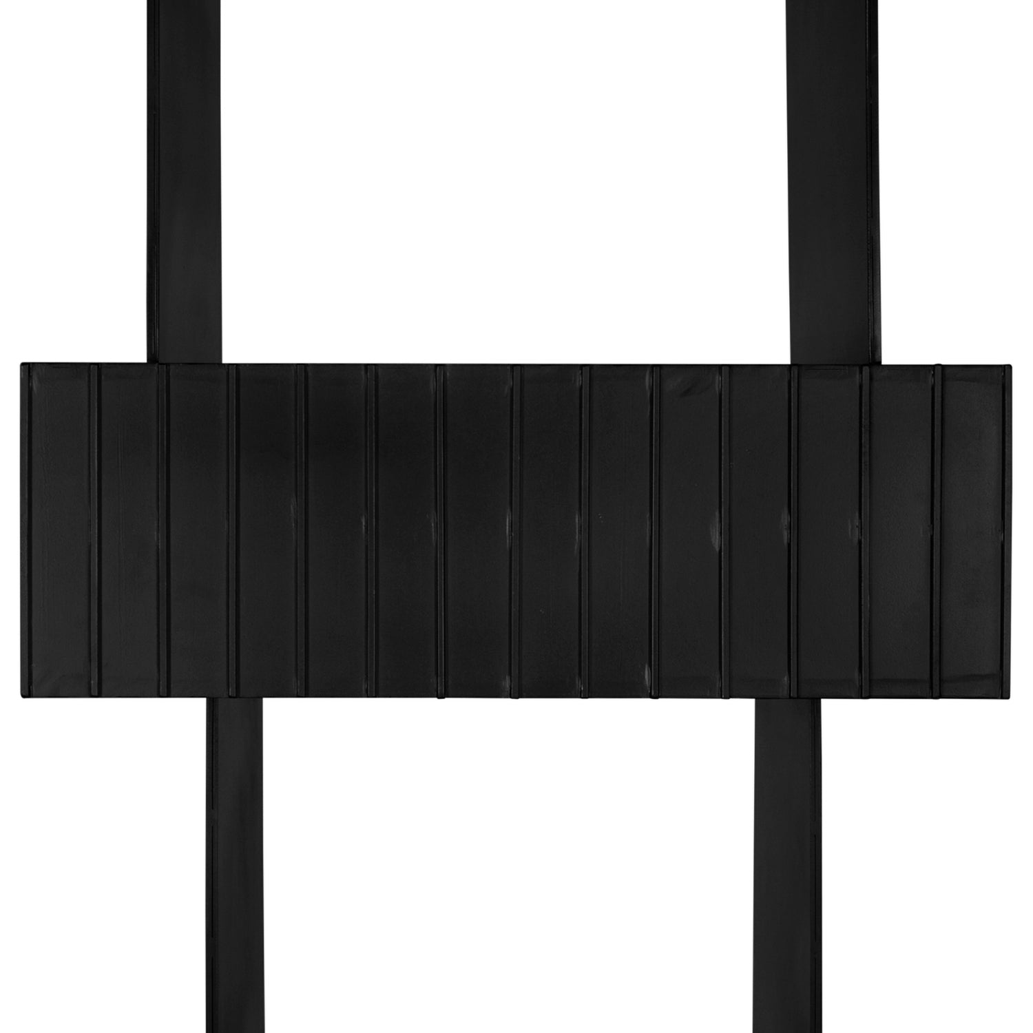 Fujimoto bookcase in matte black iron, material and finish detail close-up