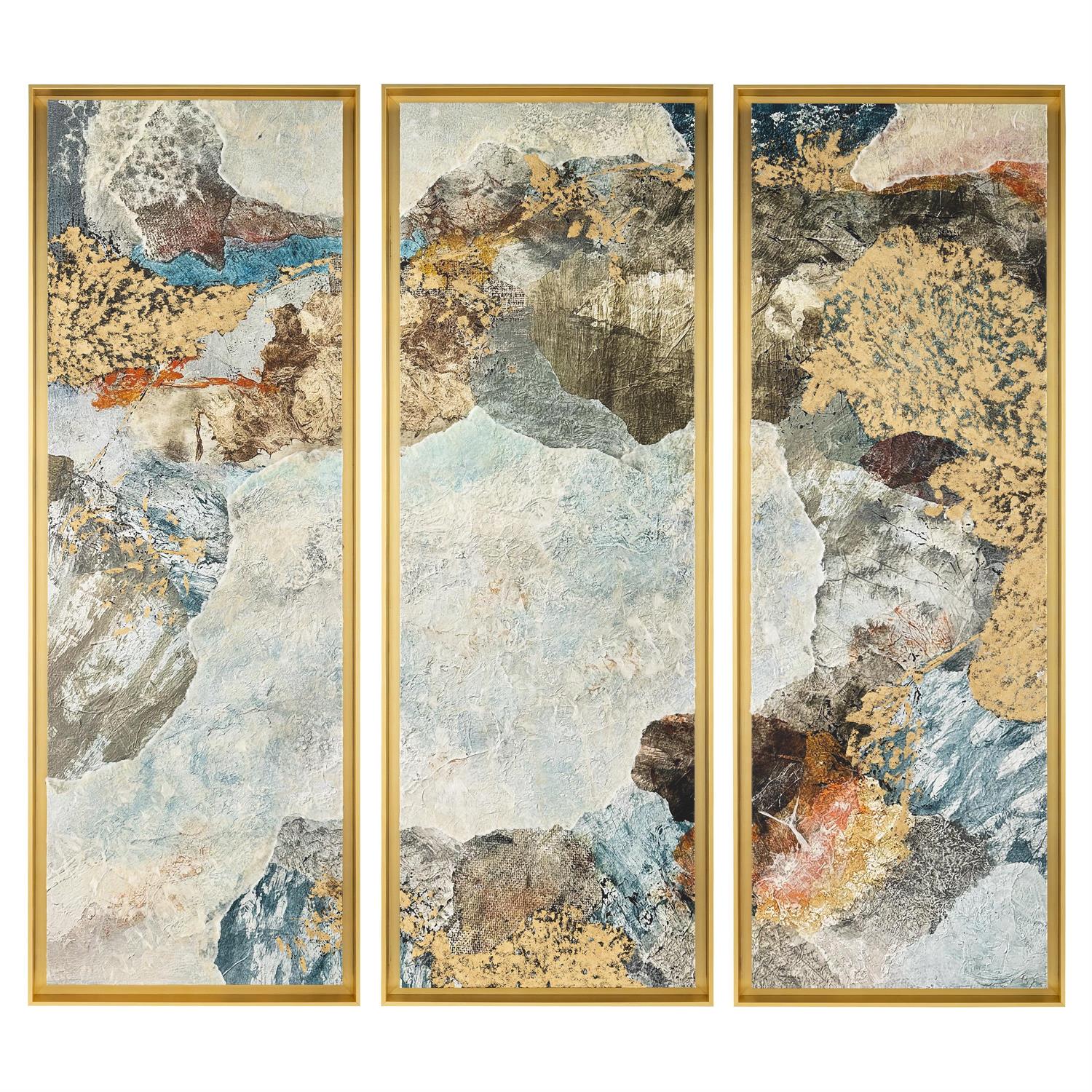 John Richard Abbe Kalman's Quarries Triptych Framed Art Set of 3