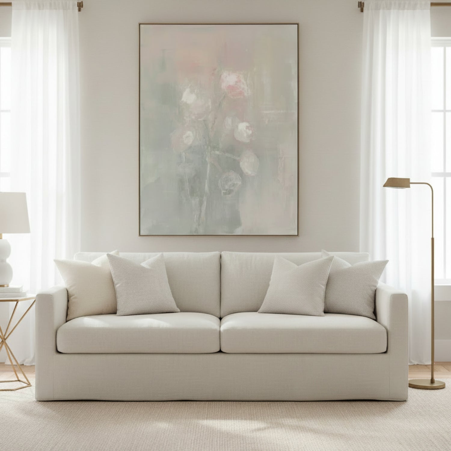 John Richard Carol Benson-Cobb Fiori in Pastel Framed Art