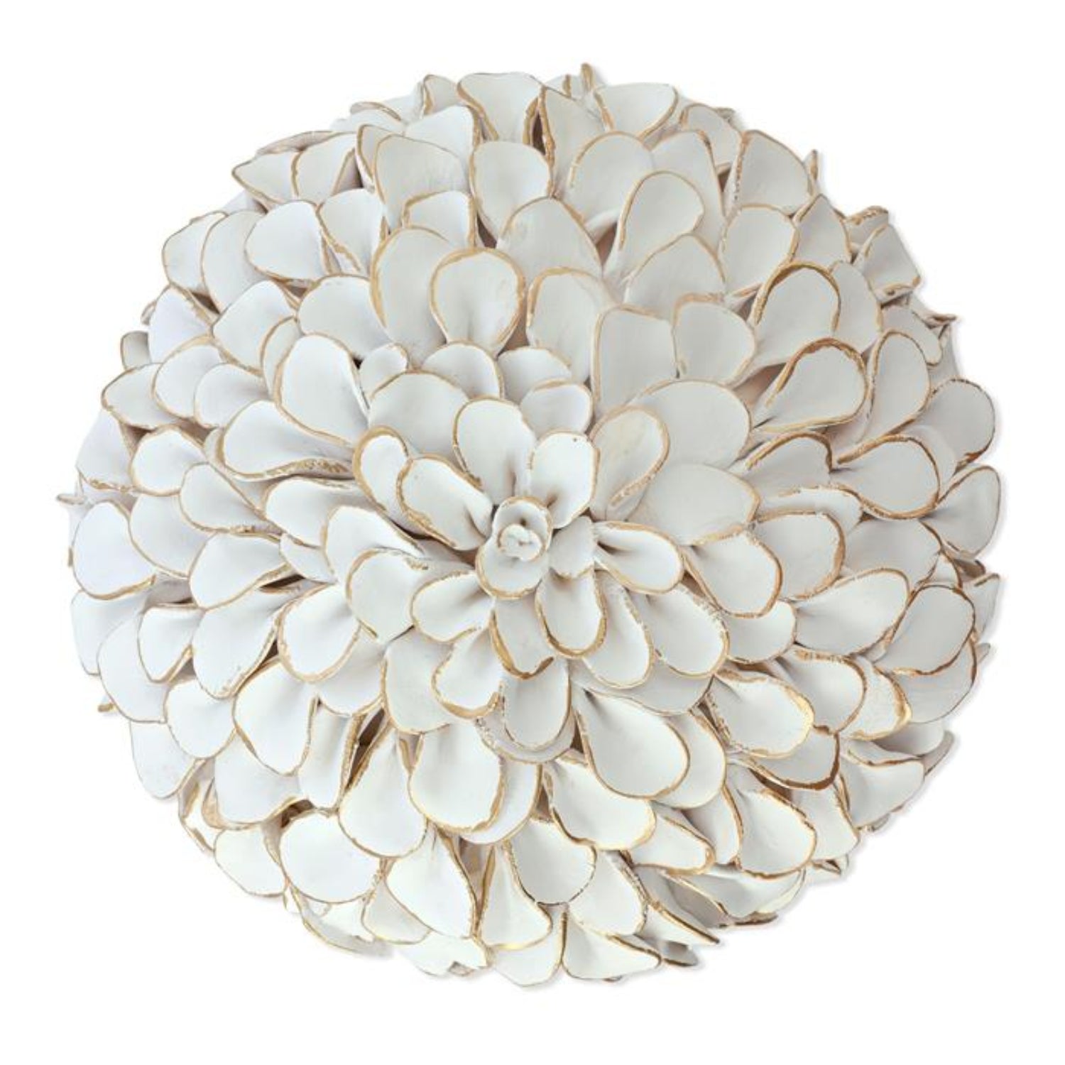 John Richard Button Flower White II Wall Art