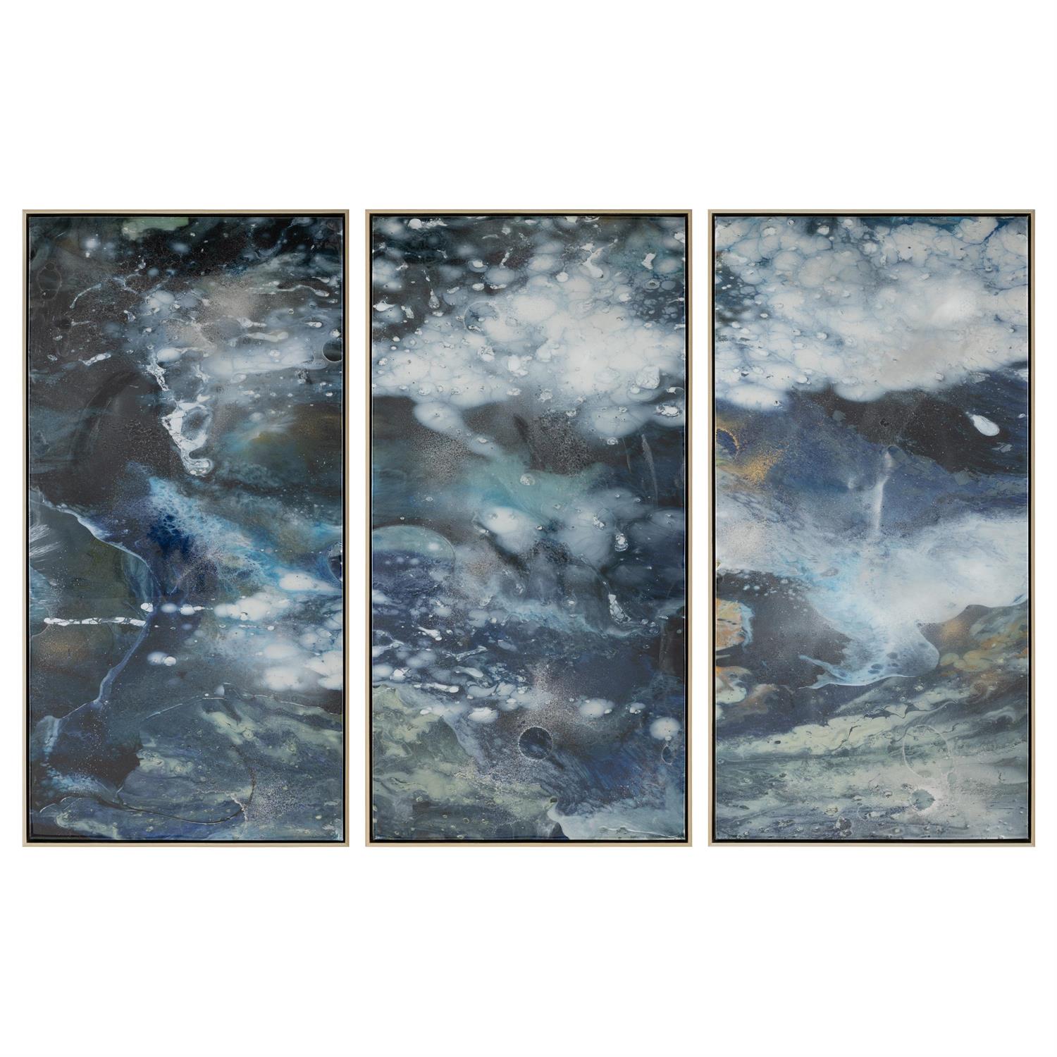 John Richard Brendan Parker's Circulation Triptych Framed Art Set of 3
