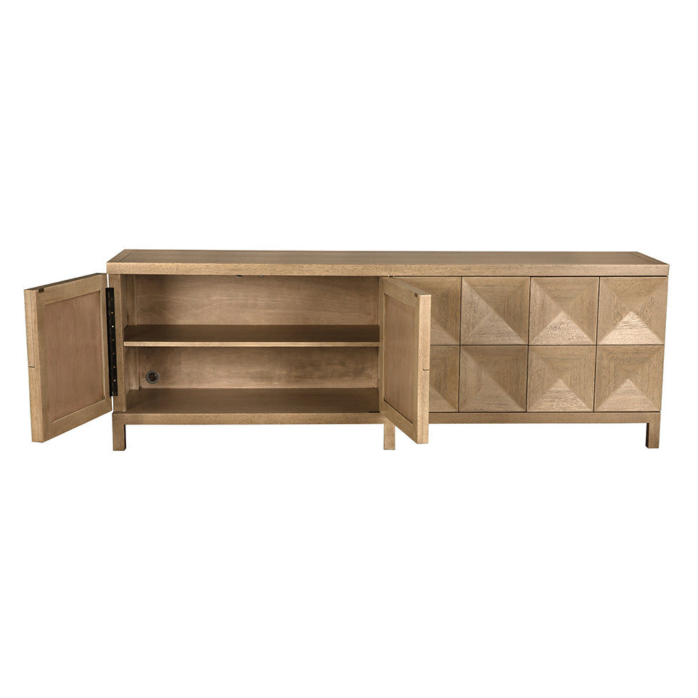 Noir Quadrant 4 Door Sideboard