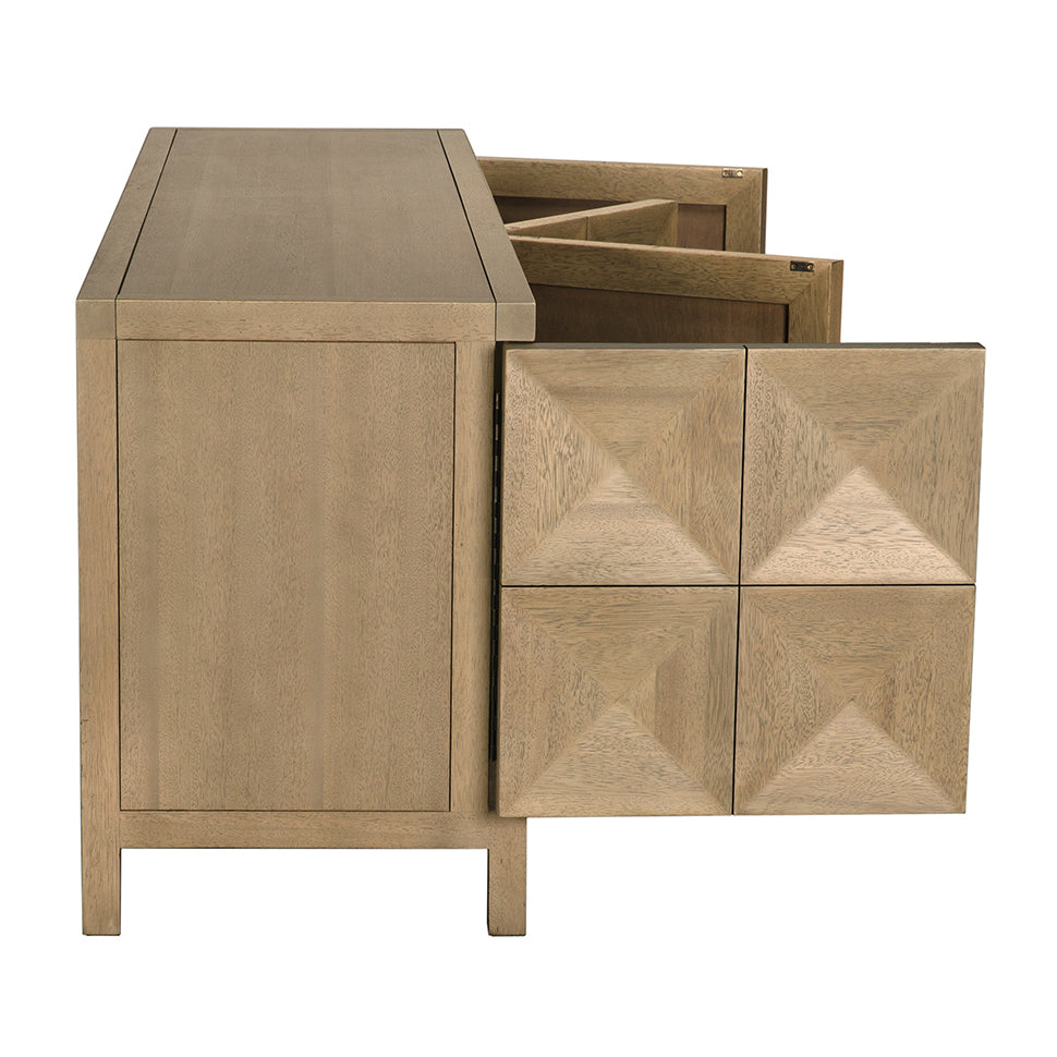 Noir Quadrant 4 Door Sideboard