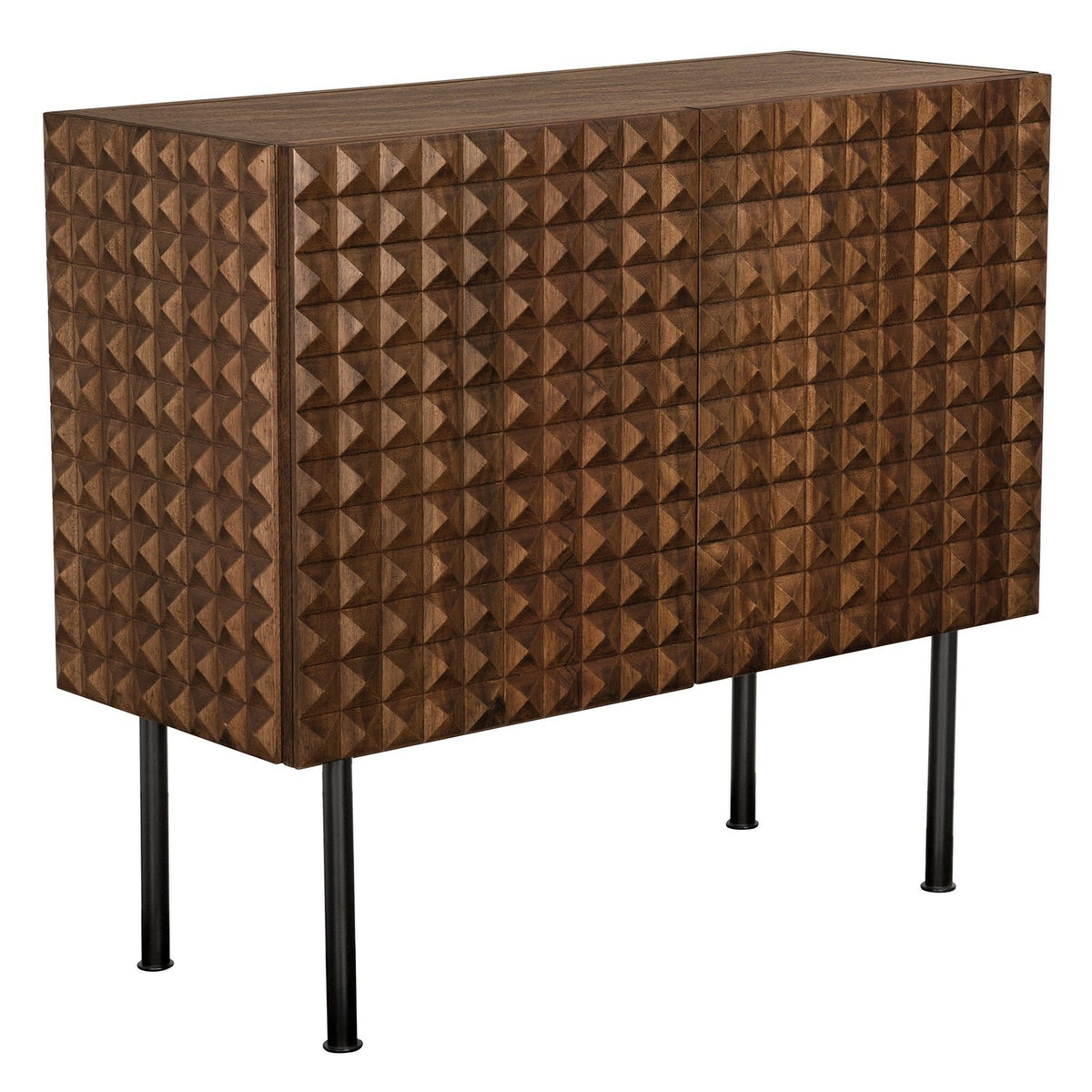 Noir Turku Sideboard with Iron Base