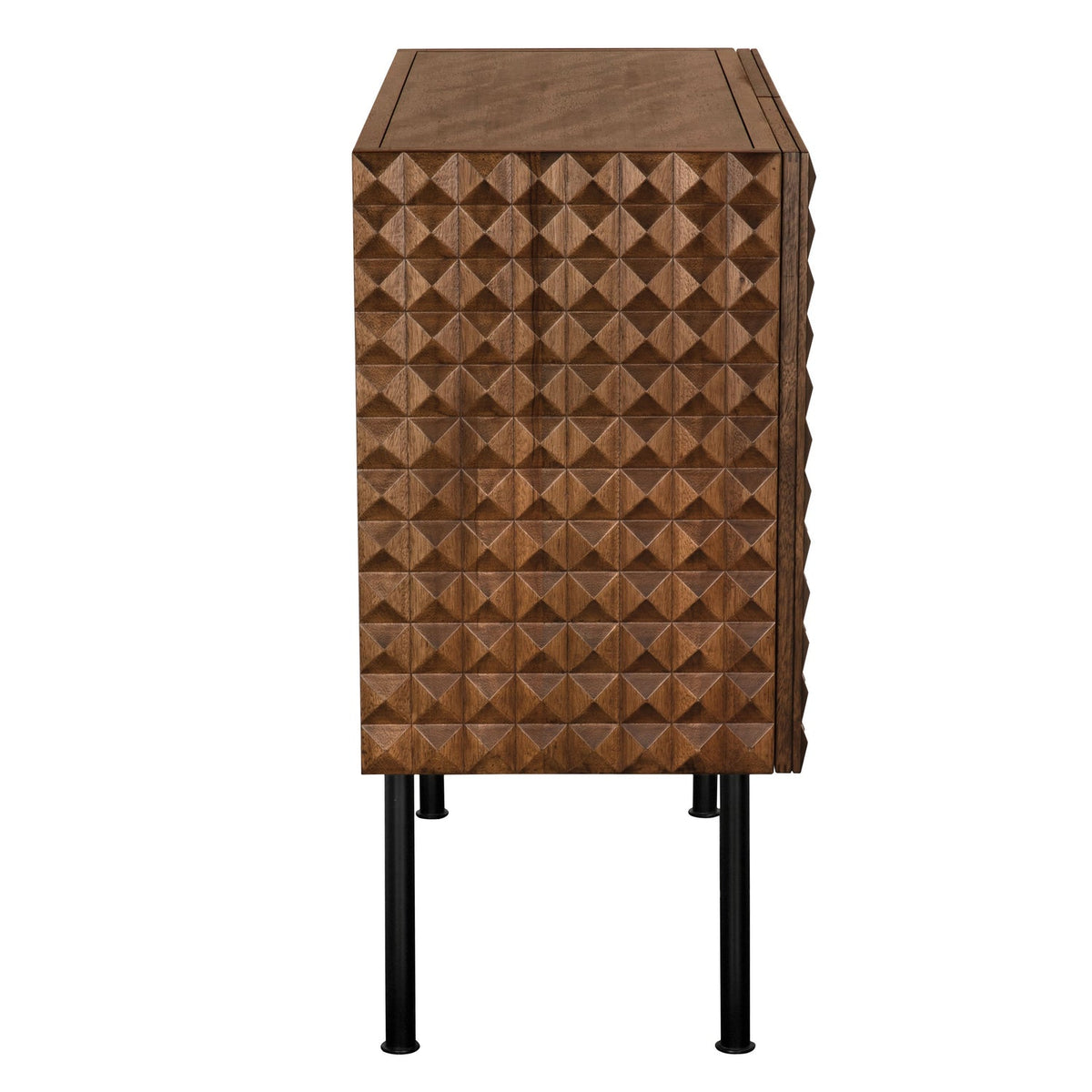 Noir Turku Sideboard with Iron Base
