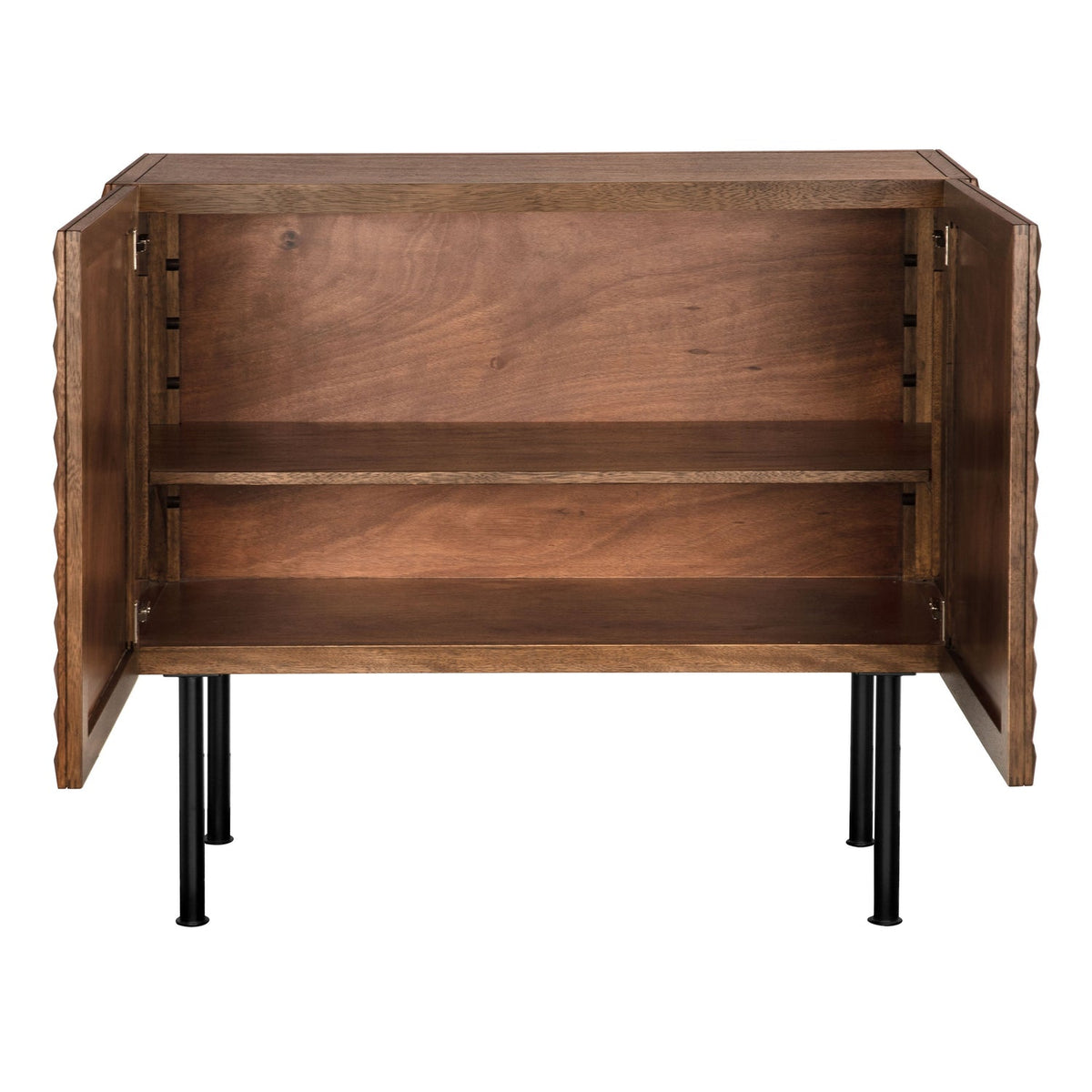 Noir Turku Sideboard with Iron Base