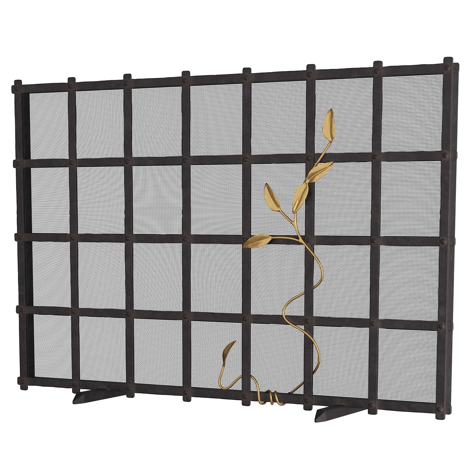 Barry Dixon for Arteriors Rivet Fire Screen