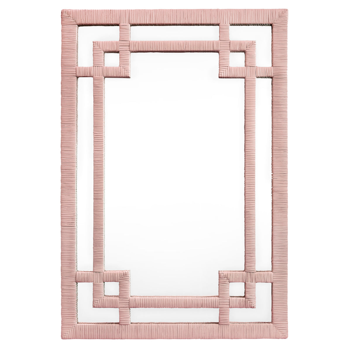 Worlds Away Geneva Pink Wall Mirror