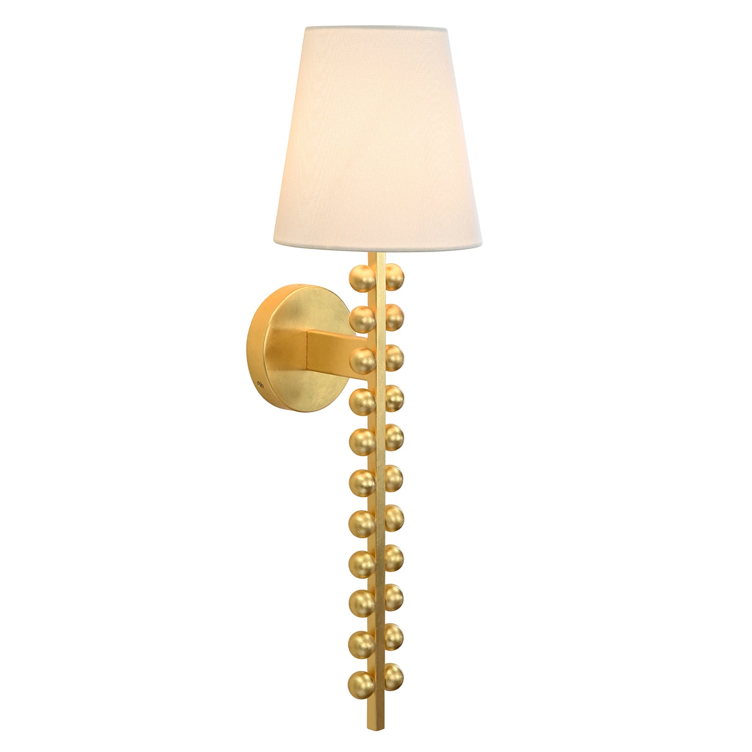 Worlds Away Gino Gold Wall Sconce