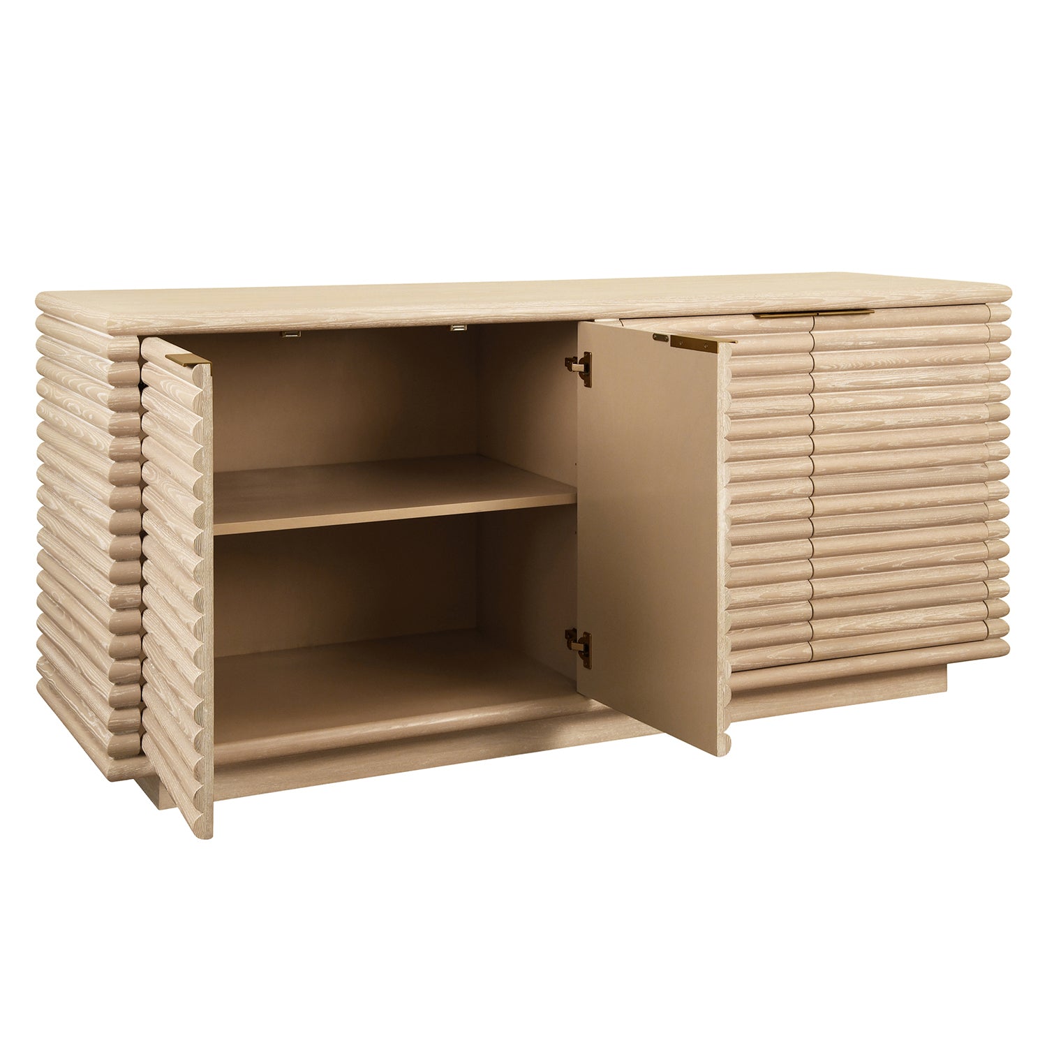 Worlds Away Giovanni Cerused Oak Buffet