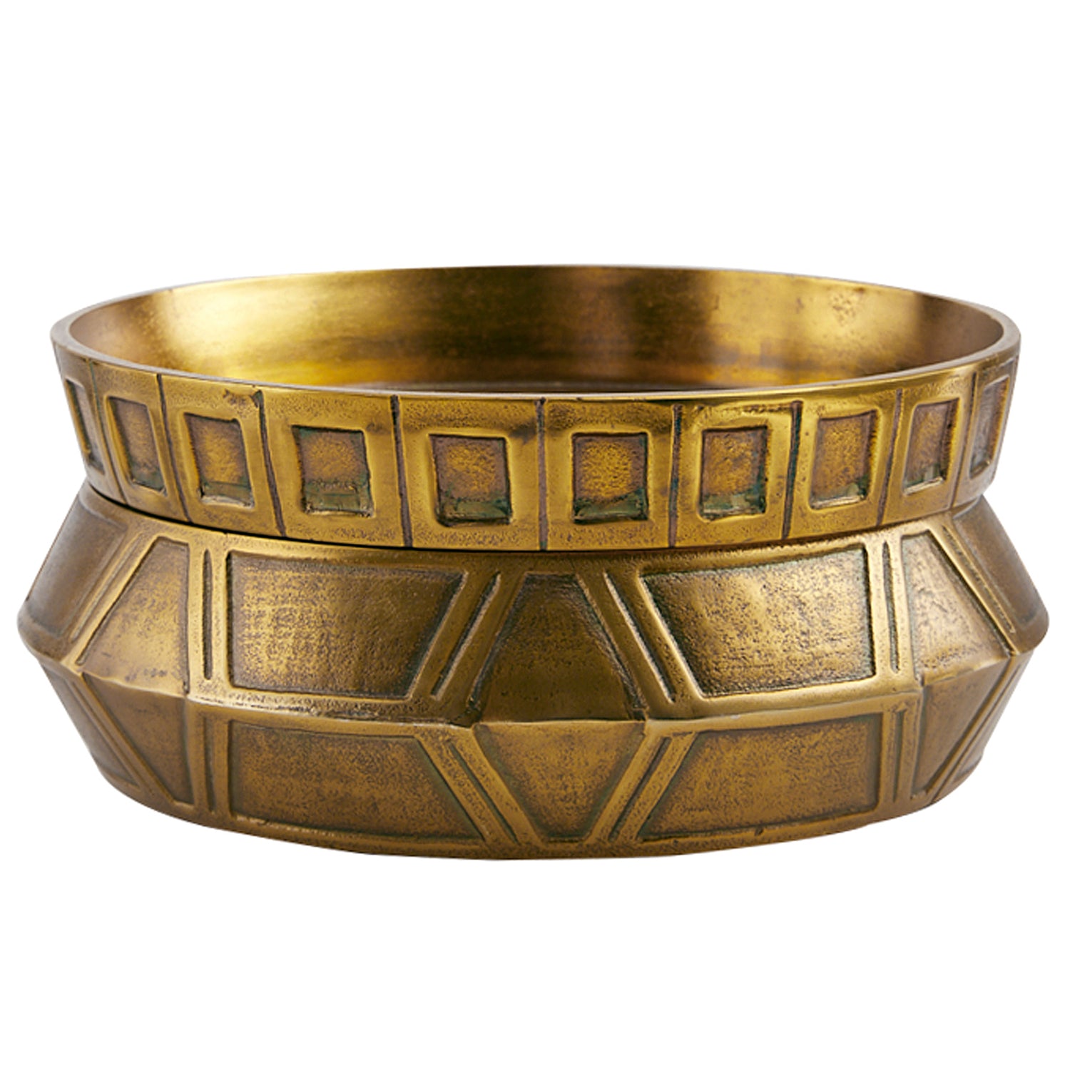 Laura Kirar for Arteriors Millenia Stacked Large Centerpiece Set of 2