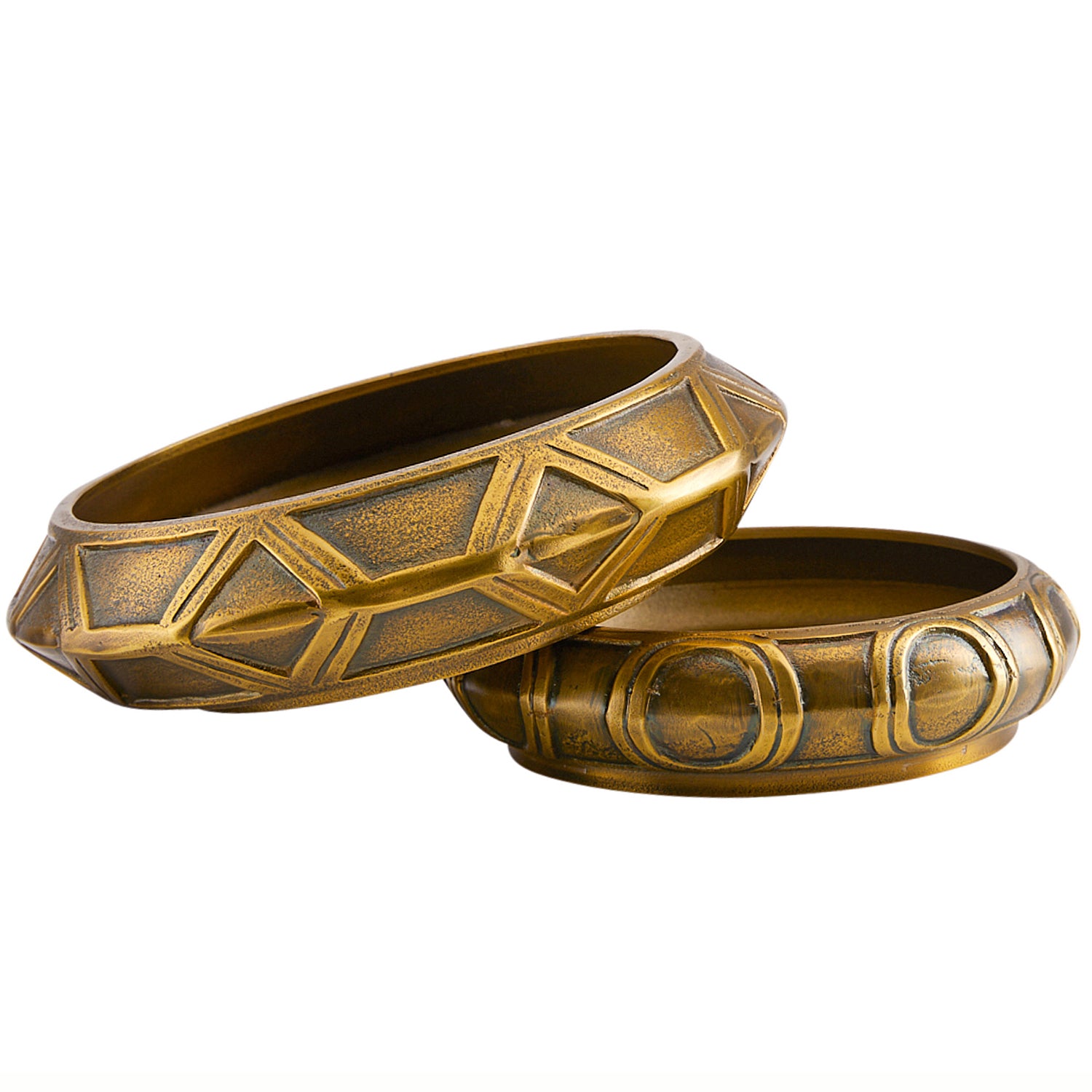 Laura Kirar for Arteriors Millenia Stacked Small Centerpiece Set of 2