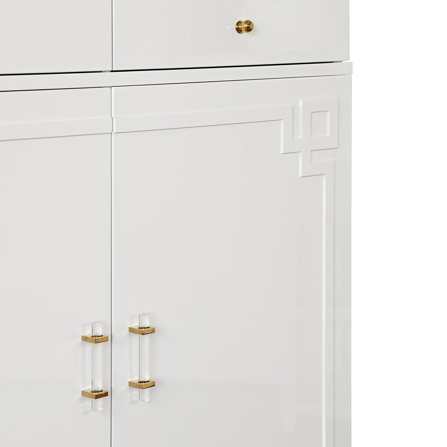 Glenn White Two Door Cabinet shown to scale